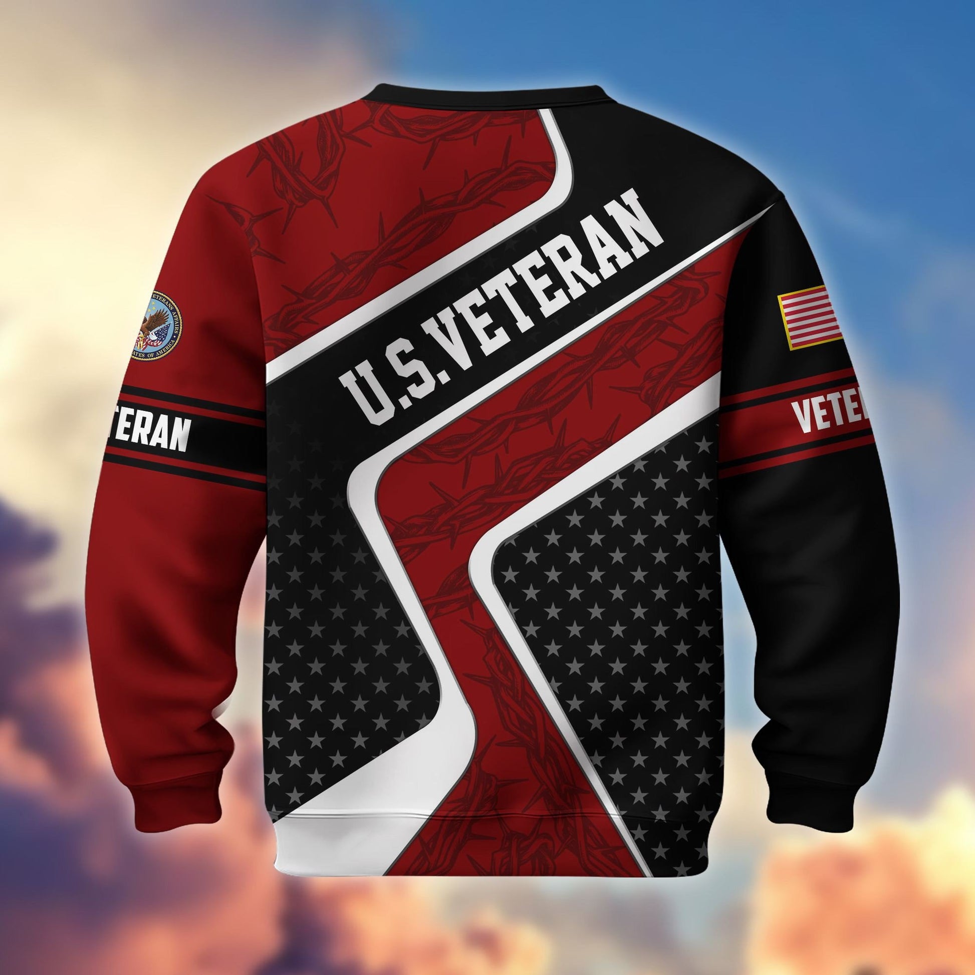 Premium US Veterans Sweatshirt BPHN190212, Gifts For US Veterans, Best Gifts On Father's Day, Armed Forces Day, Independence Day, Veterans Day.