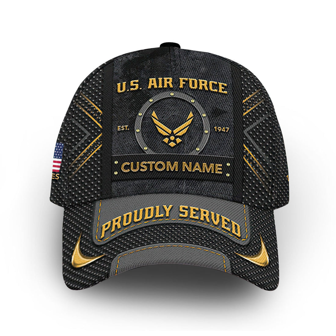 Premium USAF Cap VPVC012404, Custom Name, Rank, Year, Gifts For Air Force Veteran, Best Gifts On Father's Day, Armed Forces Day, Independence Day, Veterans Day.