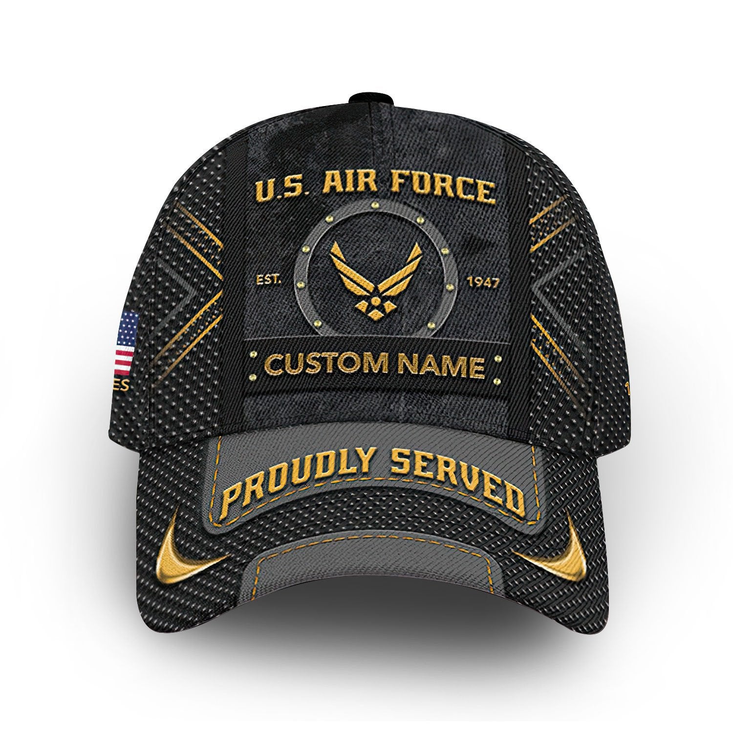 Premium USAF Cap VPVC012404, Custom Name, Rank, Year, Gifts For Air Force Veteran, Best Gifts On Father's Day, Armed Forces Day, Independence Day, Veterans Day.