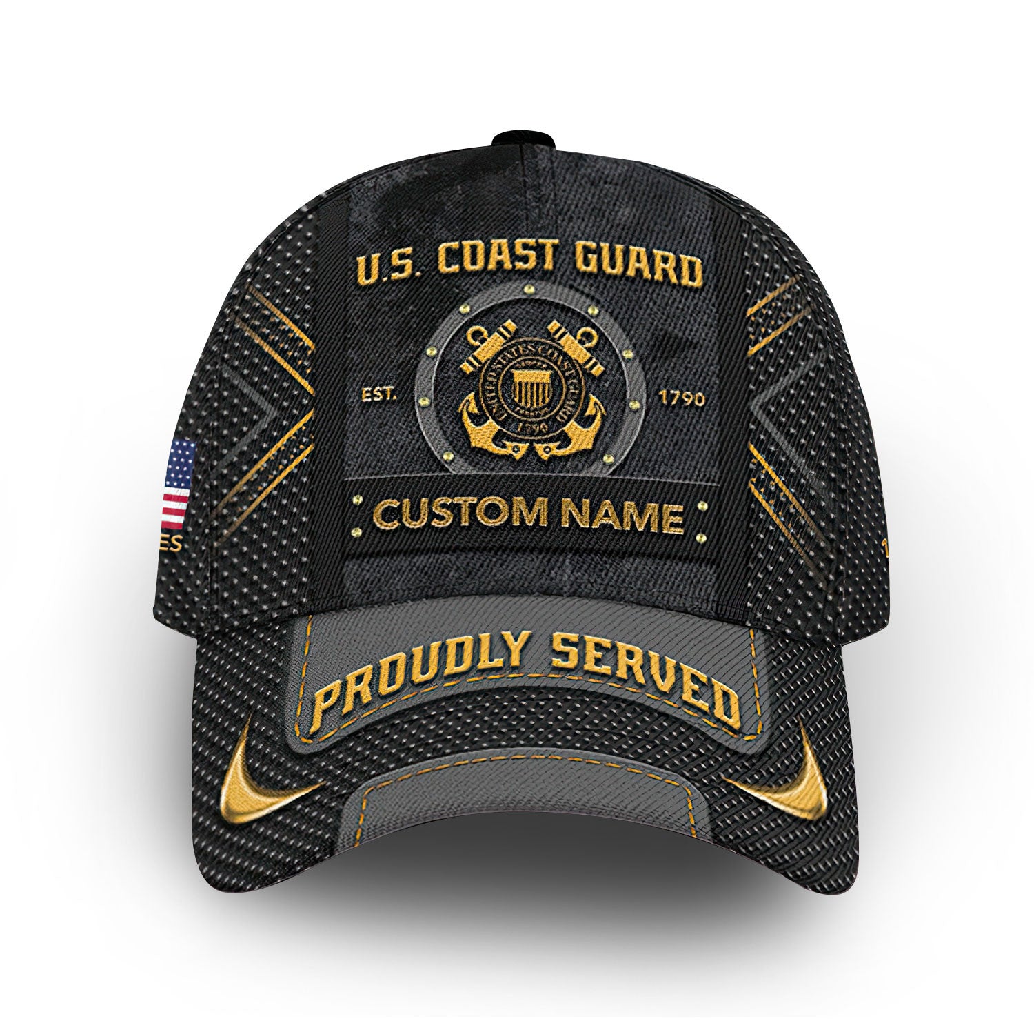 Premium USCG Cap VPVC012405, Custom Name, Rank, Year, Gifts For Coast Guard Veteran, Best Gifts On Father's Day, Armed Forces Day, Independence Day, Veterans Day.