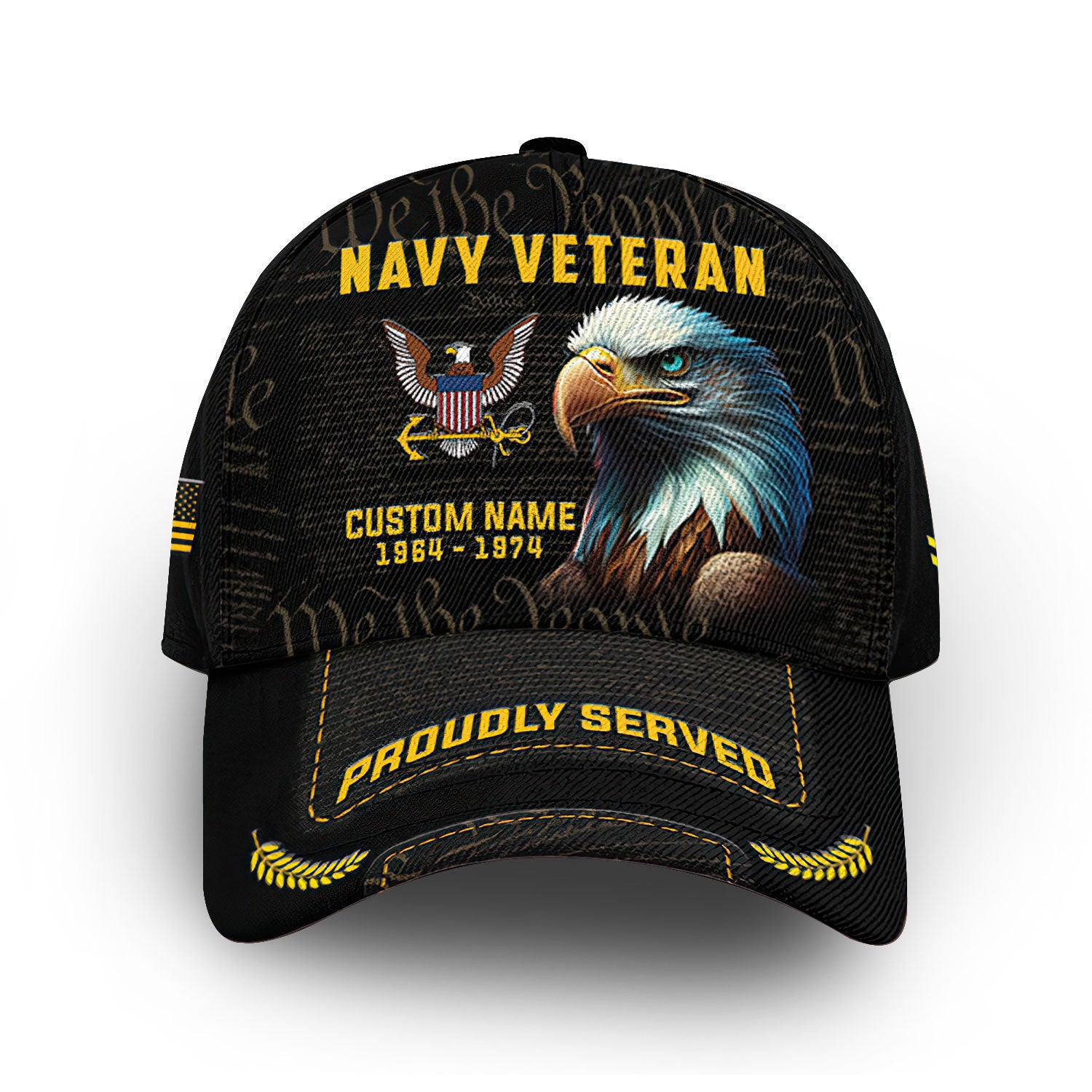 Premium Custom US Navy Cap VPVC012602, Gifts For Navy Veteran, Gifts For Dad, For Husband, Best Gifts On Father's Day, Armed Forces Day, Independence Day, Veterans Day.