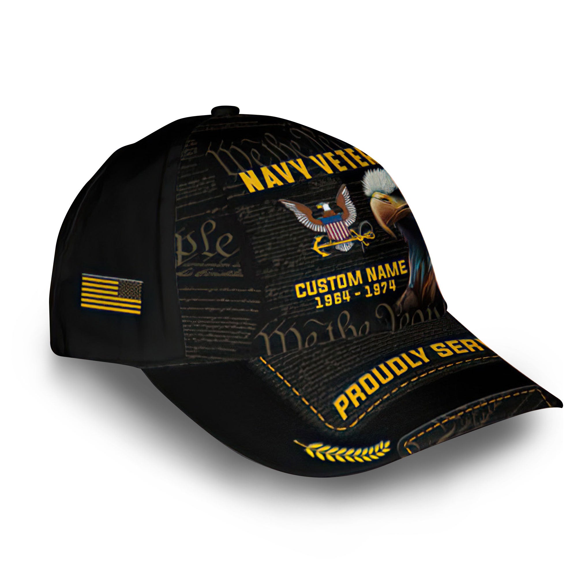 Premium Custom US Navy Cap VPVC012602, Gifts For Navy Veteran, Gifts For Dad, For Husband, Best Gifts On Father's Day, Armed Forces Day, Independence Day, Veterans Day.