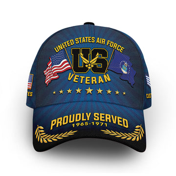Premium Custom USAF Cap VPVC012704, Gifts For Air Force Veteran, Gifts For Dad, For Husband, Best Gifts On Father's Day, Armed Forces Day, Independence Day, Veterans Day.