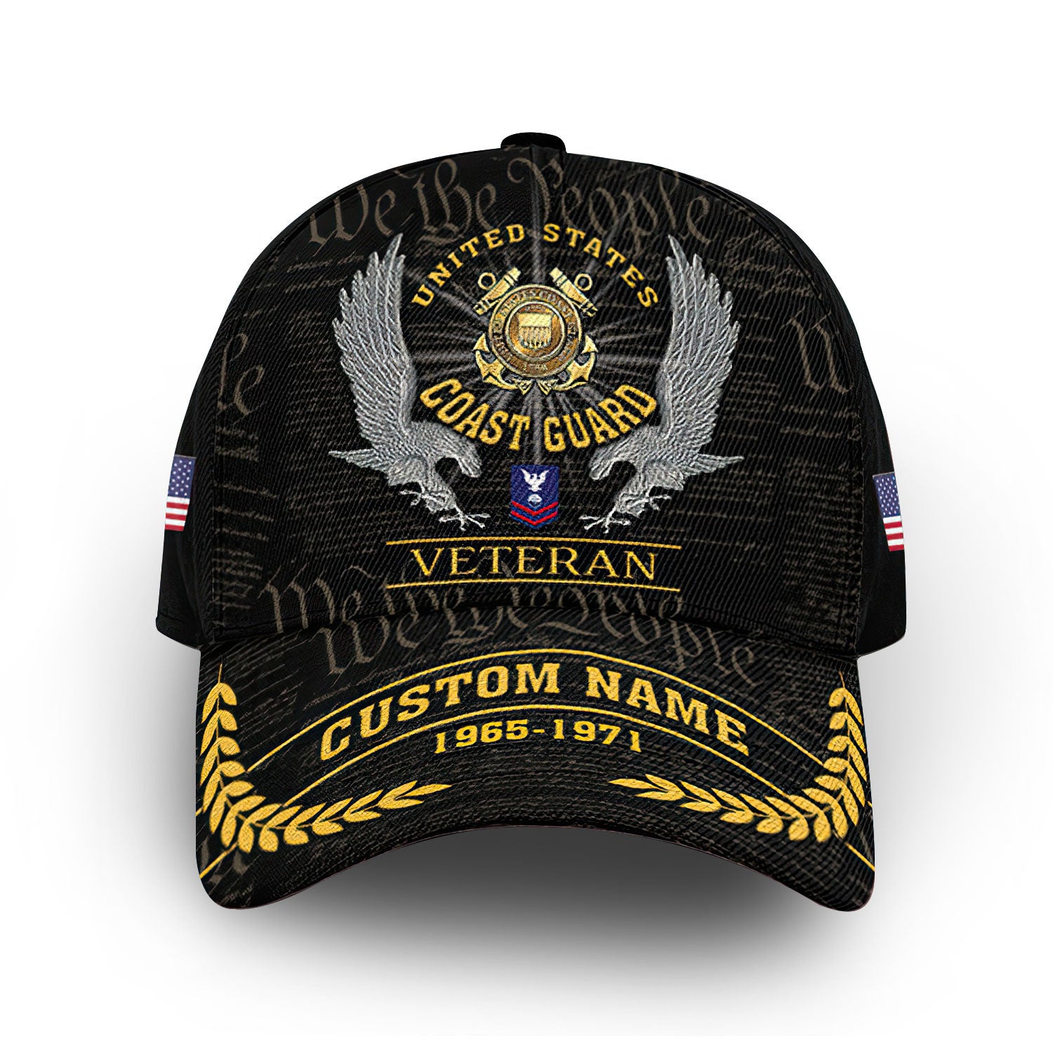 Unique Custom Name, Rank, Year, USCG Cap VPVC012905, Gifts For Coast Guard Veteran, Gifts For Dad, For Husband, Best Gifts On Father's Day, Independence Day, Veterans Day.