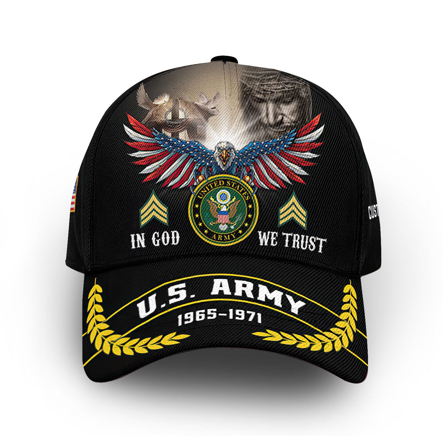 US Army Custom Cap VPVC012906, Gifts For Army Veteran, Best Gifts On Father's Day, Armed Forces Day, Independence Day, Veterans Day.