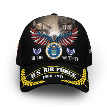 USAF Custom Cap VPVC012909, Gifts For Air Force Veteran, Best Gifts On Father's Day, Armed Forces Day, Independence Day, Veterans Day.