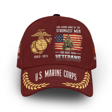 USMC Custom Cap VPVC013003, Gifts For Marine Veteran, Best Gifts On Father's Day, Armed Forces Day, Independence Day, Veterans Day.