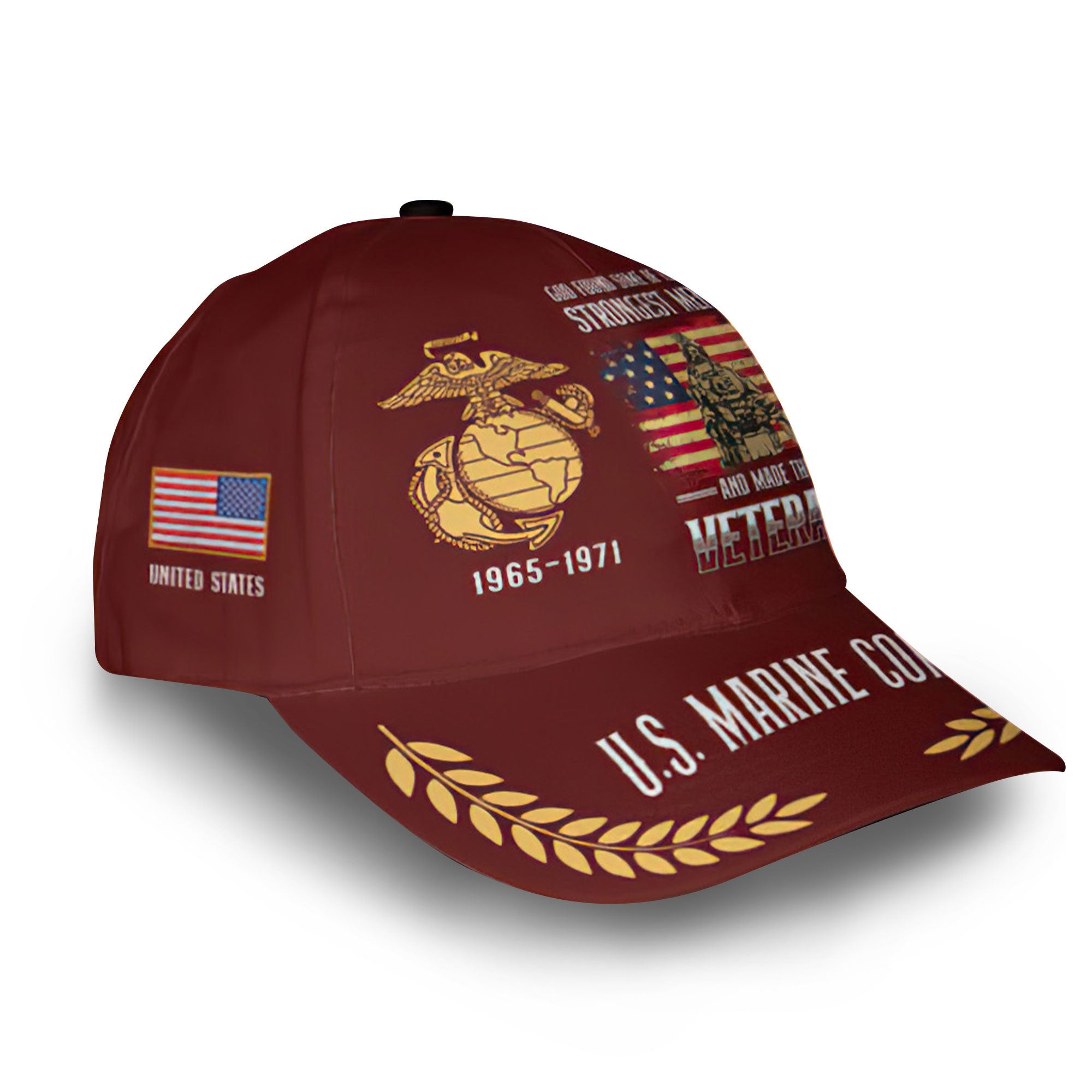 USMC Custom Cap VPVC013003, Gifts For Marine Veteran, Best Gifts On Father's Day, Armed Forces Day, Independence Day, Veterans Day.