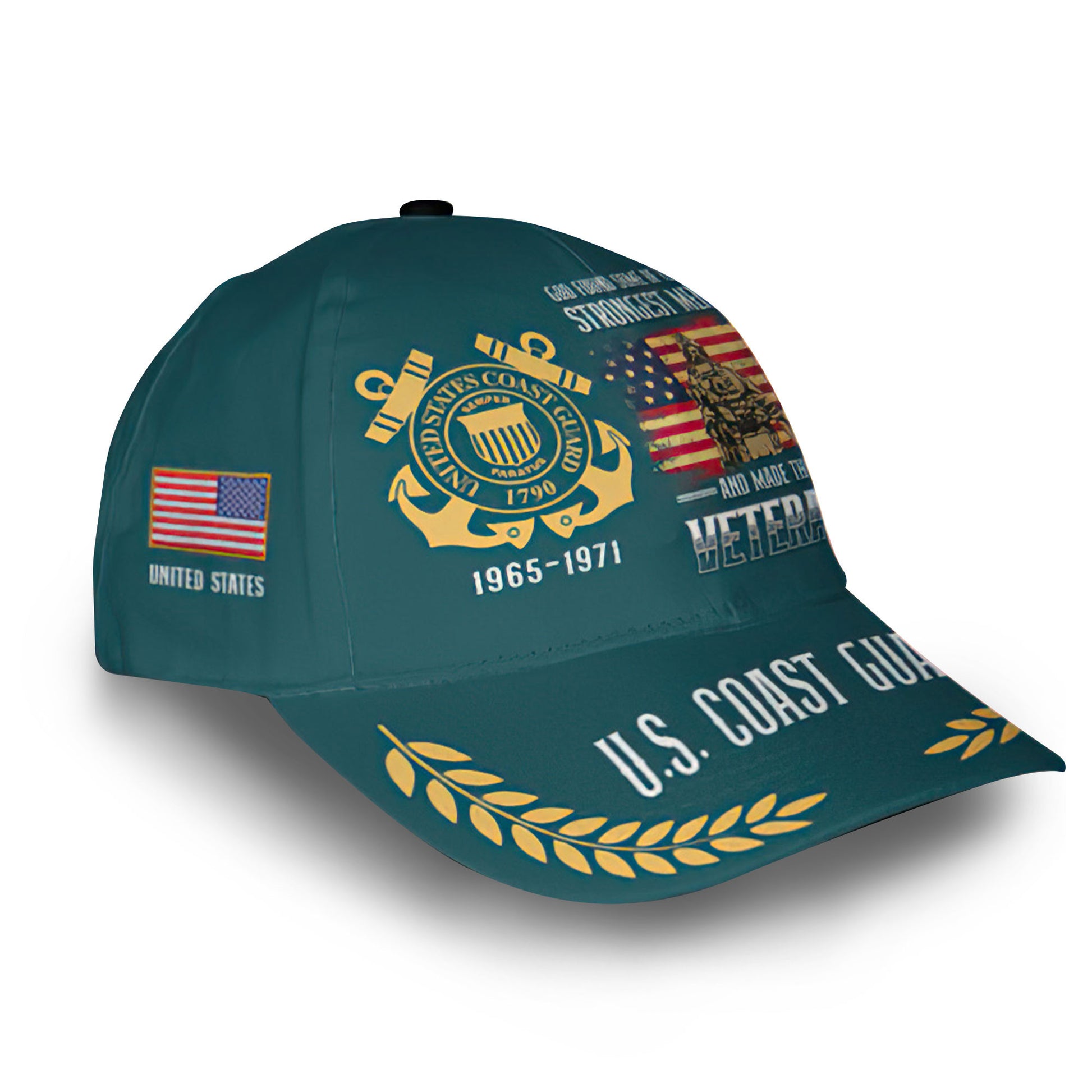 USCG Custom Cap VPVC013005, Gifts For Coast Guard Veteran, Best Gifts On Father's Day, Armed Forces Day, Independence Day, Veterans Day.