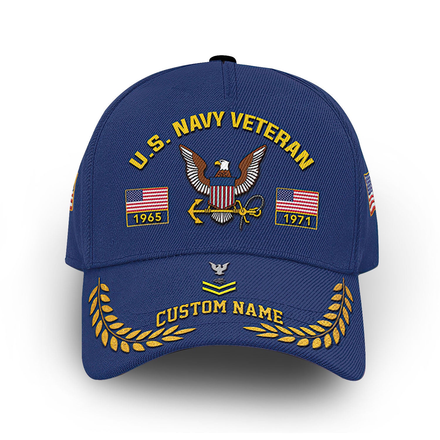 Premium Custom US Navy Cap VPVC013007, Gifts For Navy Veteran, Best Gifts On Father's Day, Armed Forces Day, Independence Day, Veterans Day.