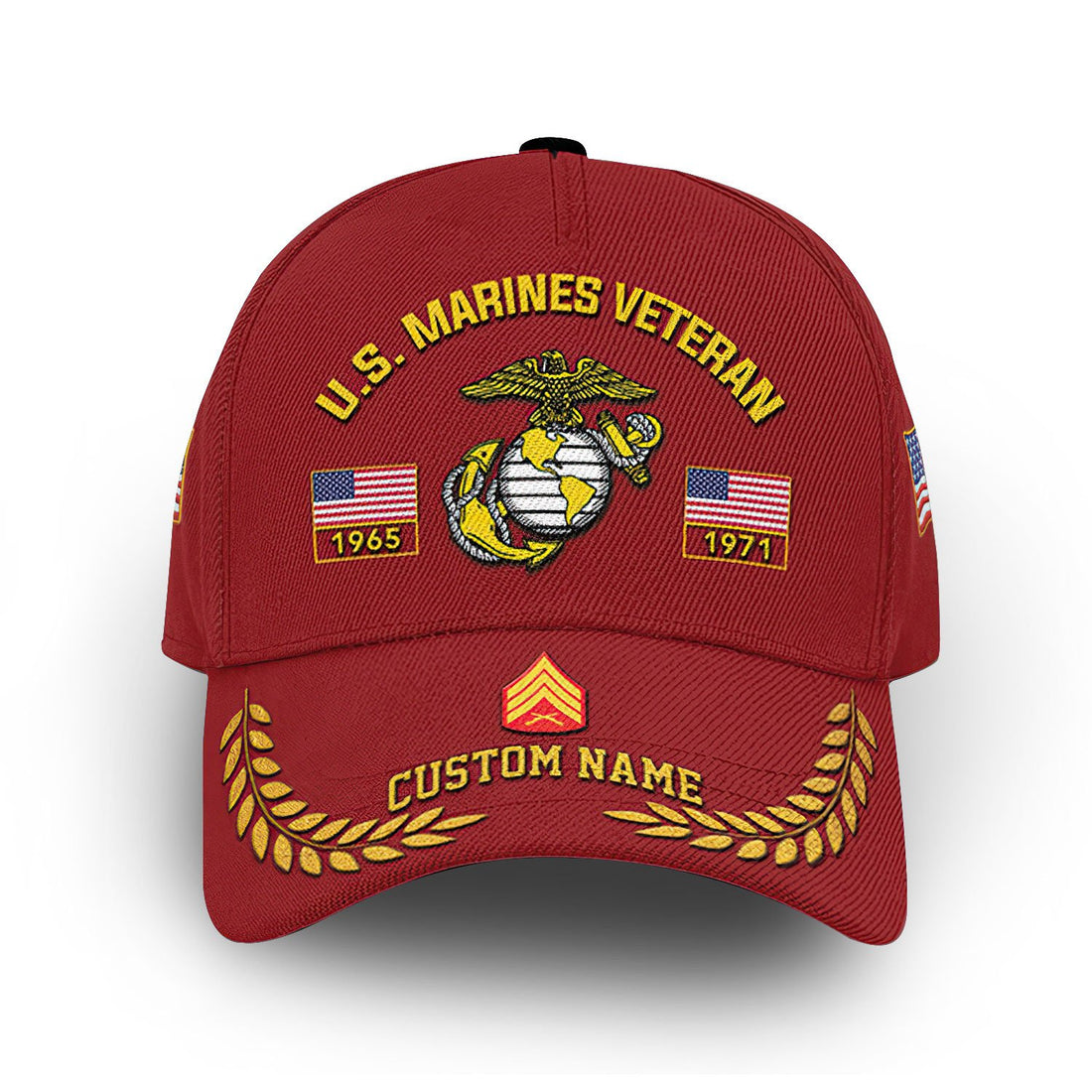 Premium Custom USMC Cap VPVC013008, Gifts For Marine Veteran, Best Gifts On Father's Day, Armed Forces Day, Independence Day, Veterans Day.