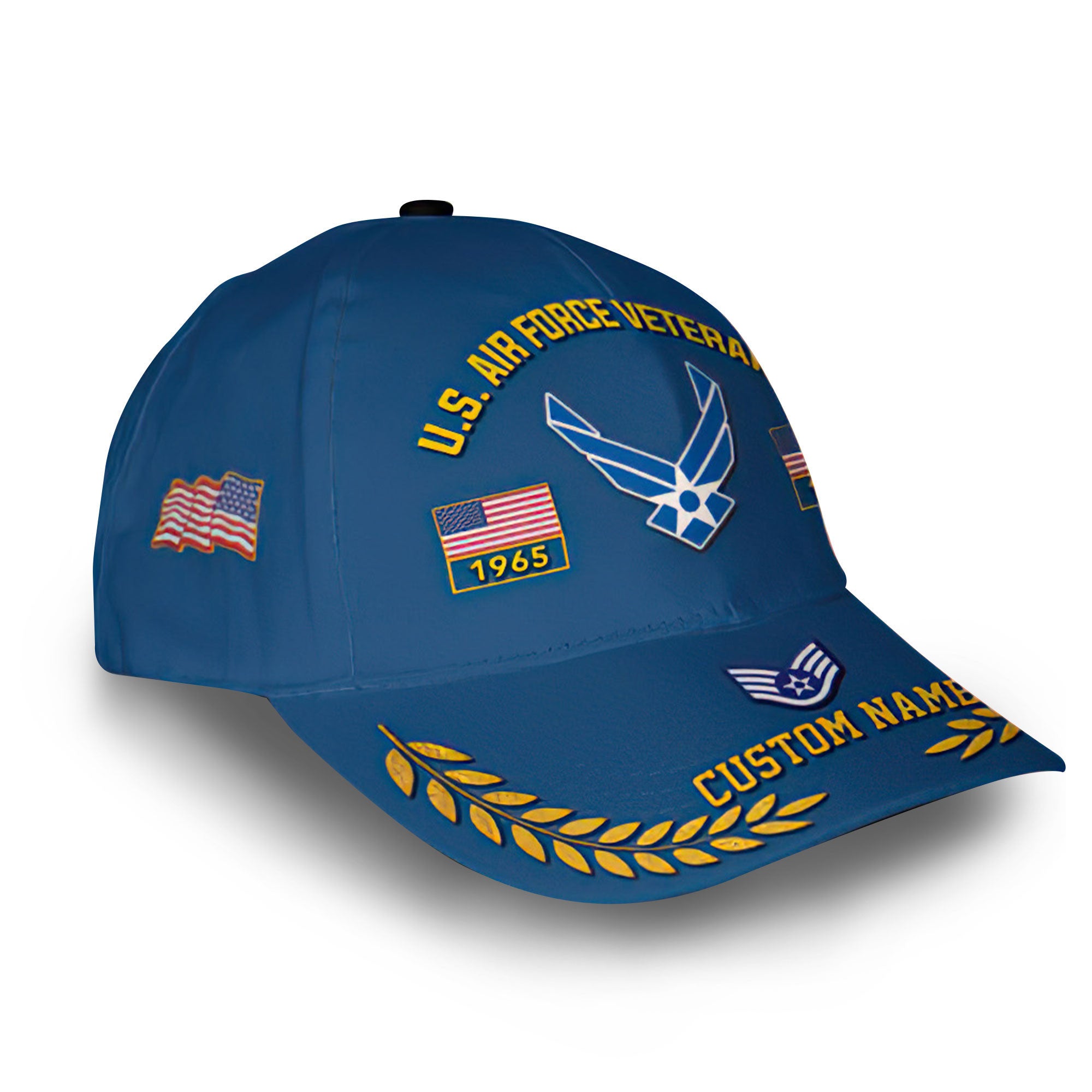 Premium Custom USAF Cap VPVC013009, Gifts For Air Force Veteran, Best Gifts On Father's Day, Armed Forces Day, Independence Day, Veterans Day.