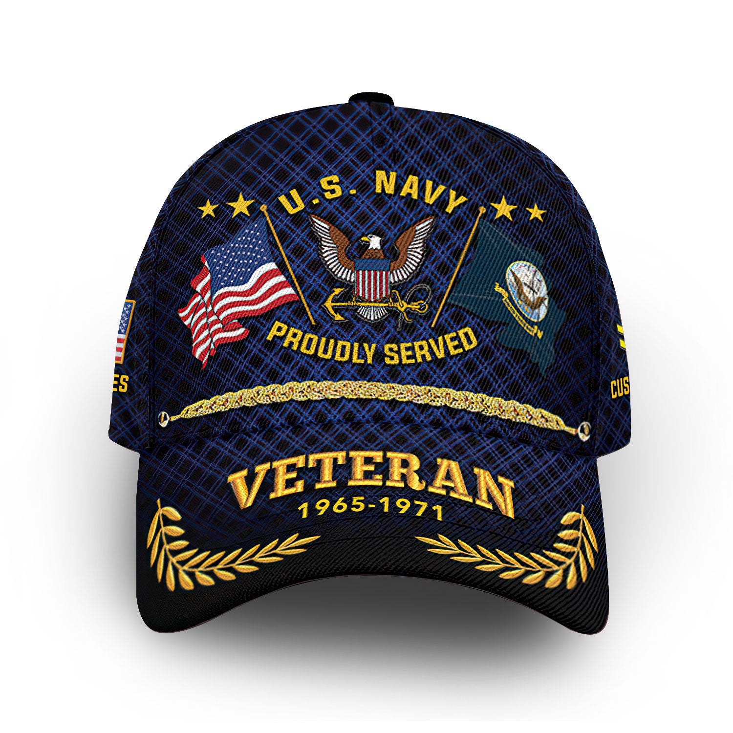 Premium Custom US Navy Cap VPVC013102, Gifts For Navy Veteran, Best Gifts On Father's Day, Armed Forces Day, Independence Day, Veterans Day.
