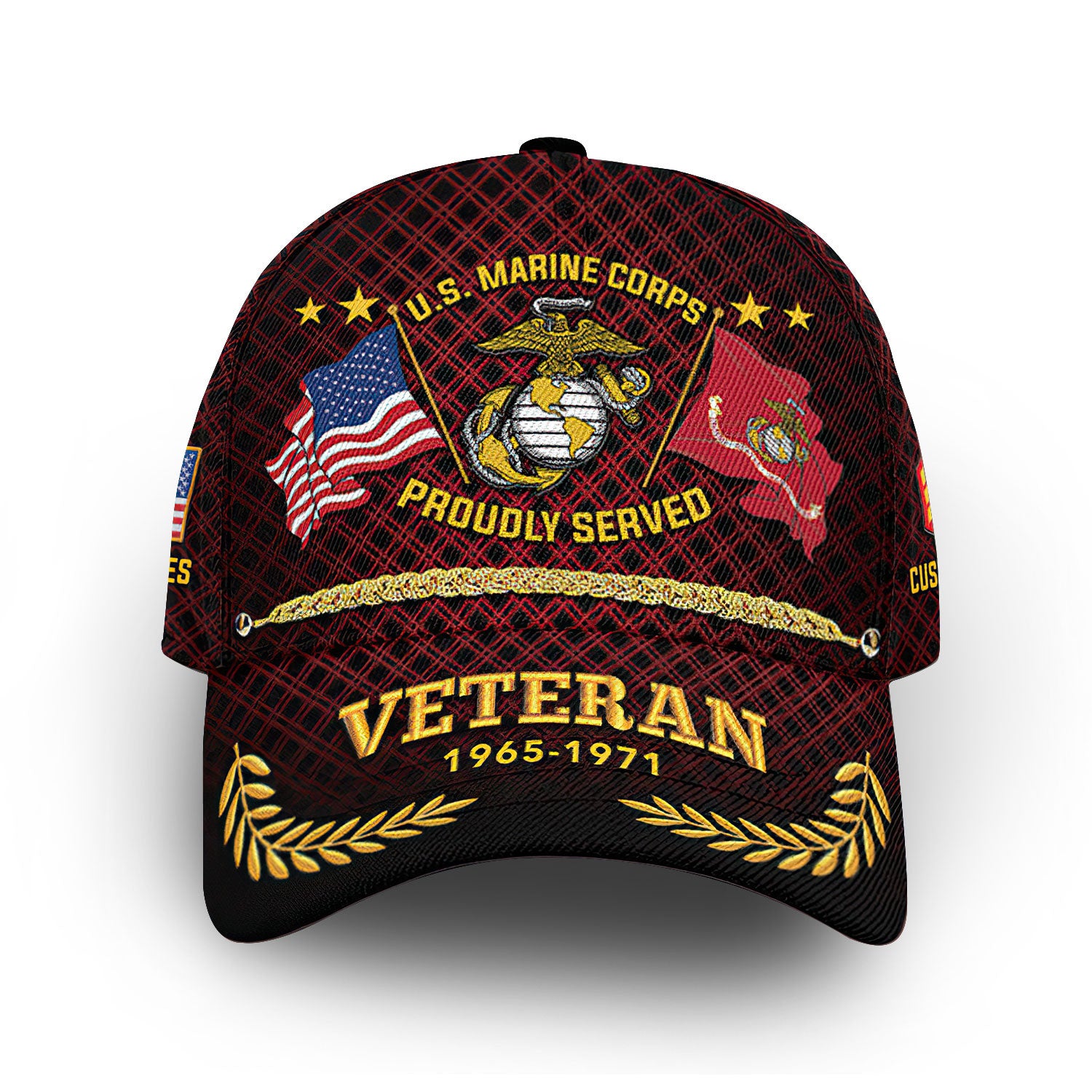 Premium Custom USMC Cap VPVC013103, Gifts For Marine Veteran, Best Gifts On Father's Day, Armed Forces Day, Independence Day, Veterans Day.
