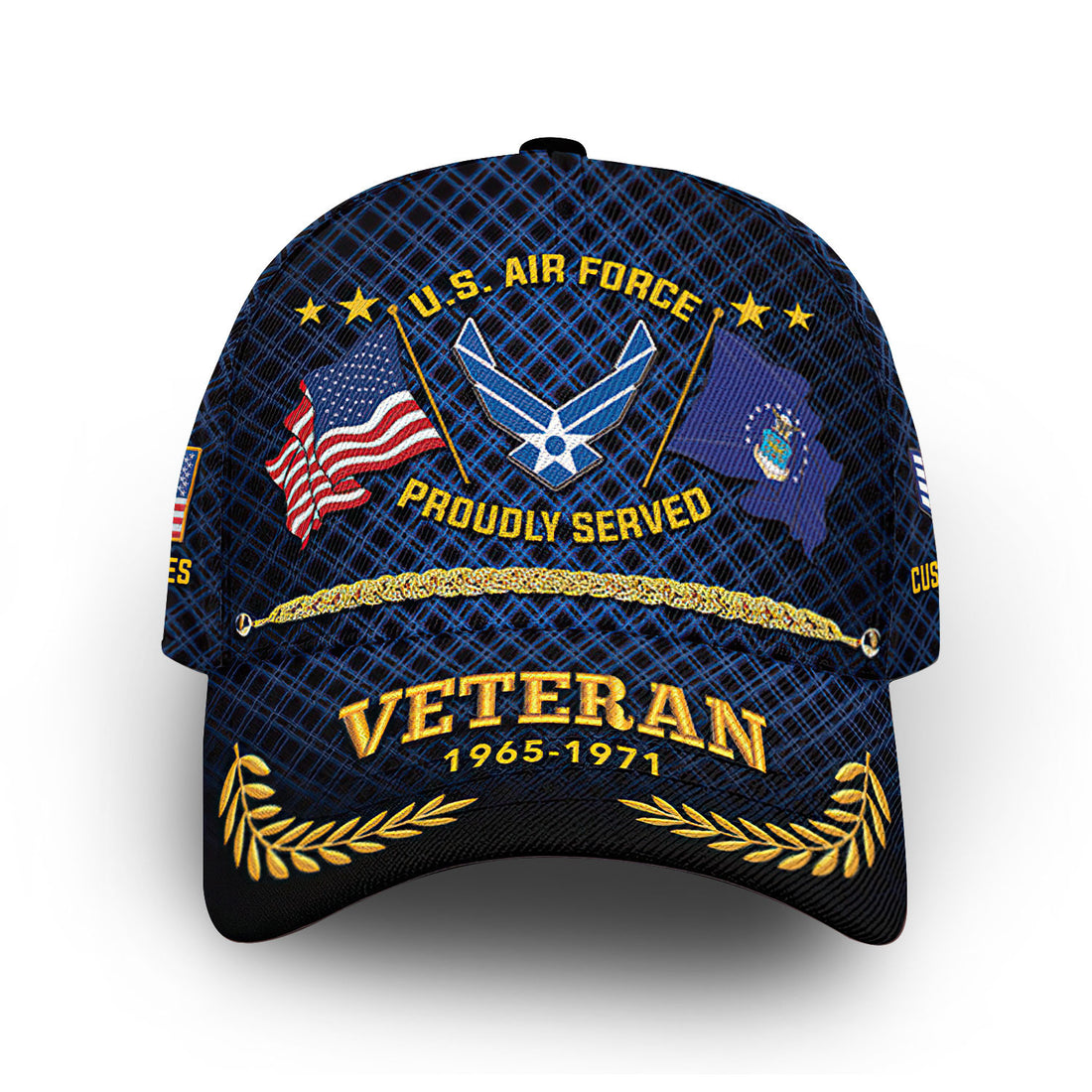 Premium Custom USAF Cap VPVC013104, Gifts For Air Force Veteran, Best Gifts On Father's Day, Armed Forces Day, Independence Day, Veterans Day.