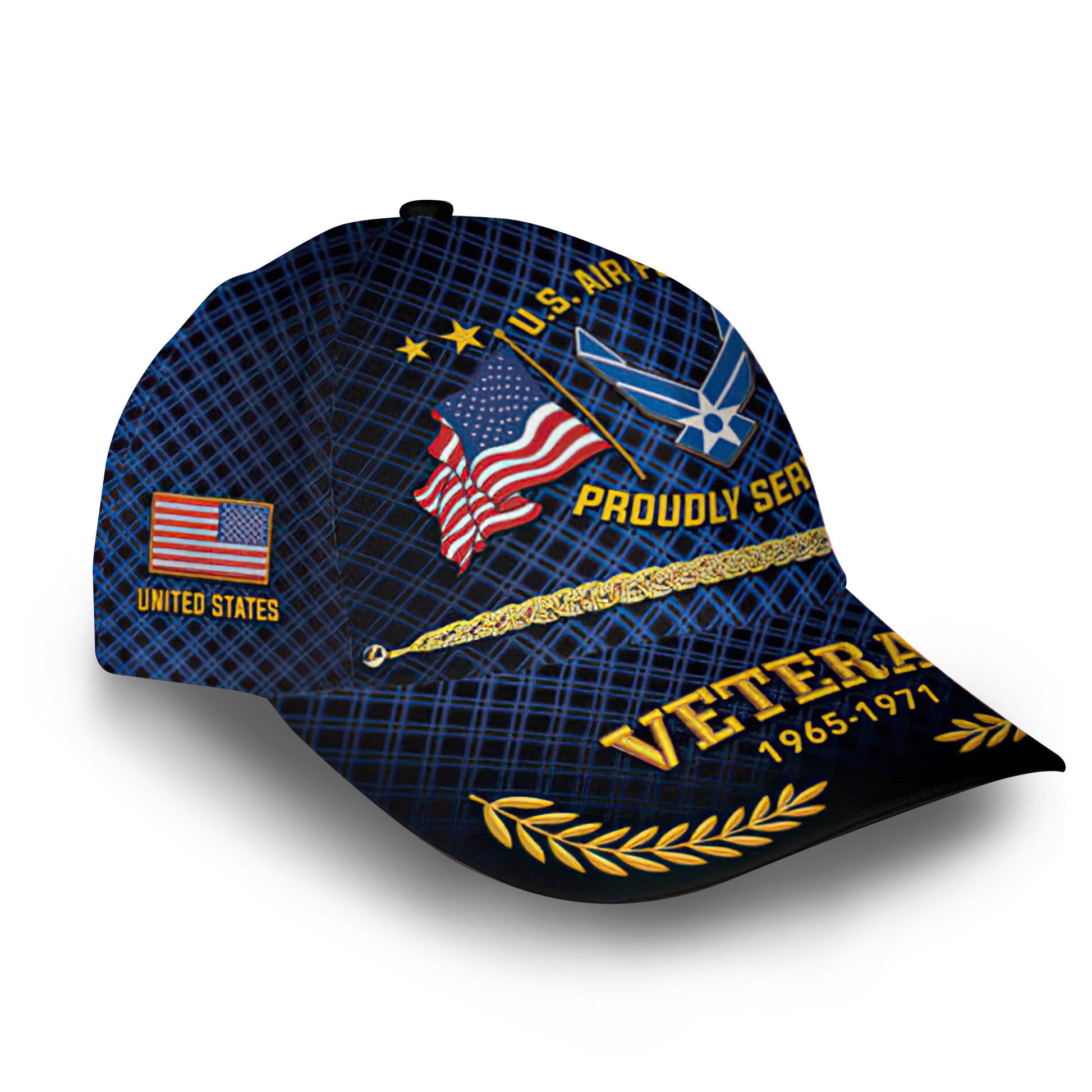 Premium Custom USAF Cap VPVC013104, Gifts For Air Force Veteran, Best Gifts On Father's Day, Armed Forces Day, Independence Day, Veterans Day.
