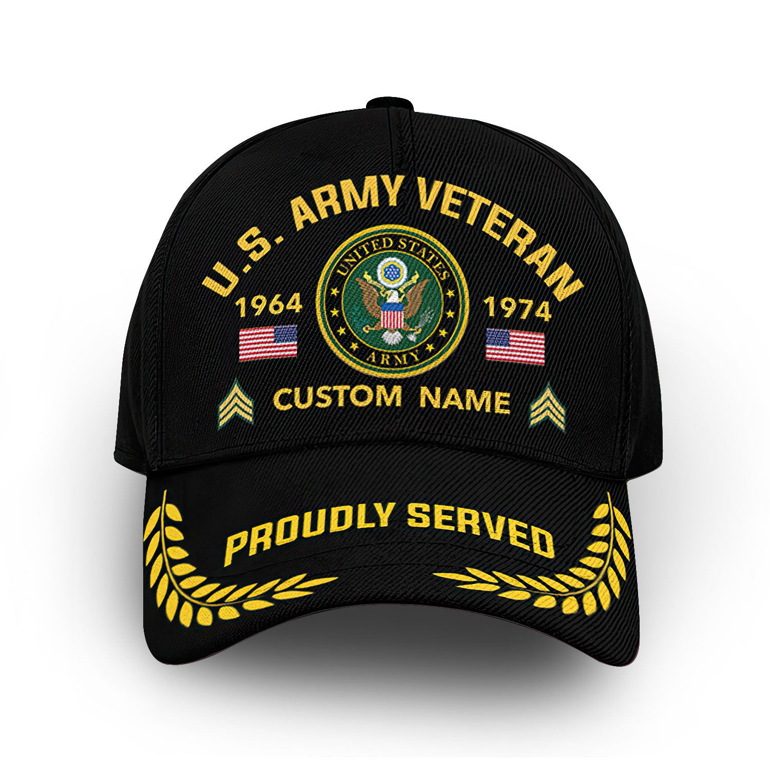 Premium Custom US Army Cap VPVC013106, Gifts For Army Veteran, Gifts For Dad, For Husband, Best Gifts On Father's Day, Armed Forces Day, Independence Day, Veterans Day.