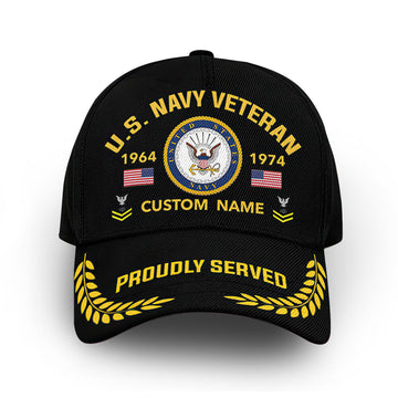 Premium Custom US Navy Cap VPVC013107, Gifts For Navy Veteran, Gifts For Dad, For Husband, Best Gifts On Father's Day, Armed Forces Day, Independence Day, Veterans Day.