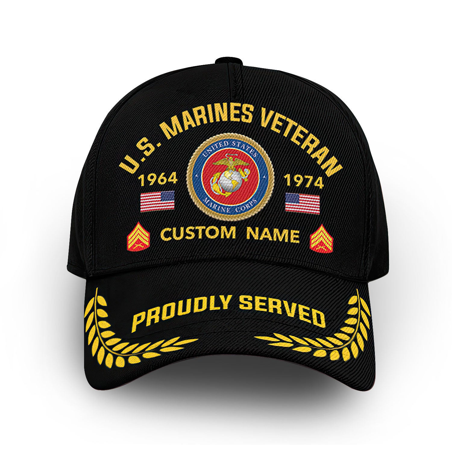 Premium Custom USMC Cap VPVC013108, Gifts For Marine Veteran, Gifts For Dad, For Husband, Best Gifts On Father's Day, Armed Forces Day, Independence Day, Veterans Day.