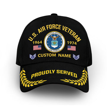 Premium Custom USAF Cap VPVC013109, Gifts For Air Force Veteran, Gifts For Dad, For Husband, Best Gifts On Father's Day, Armed Forces Day, Independence Day, Veterans Day.