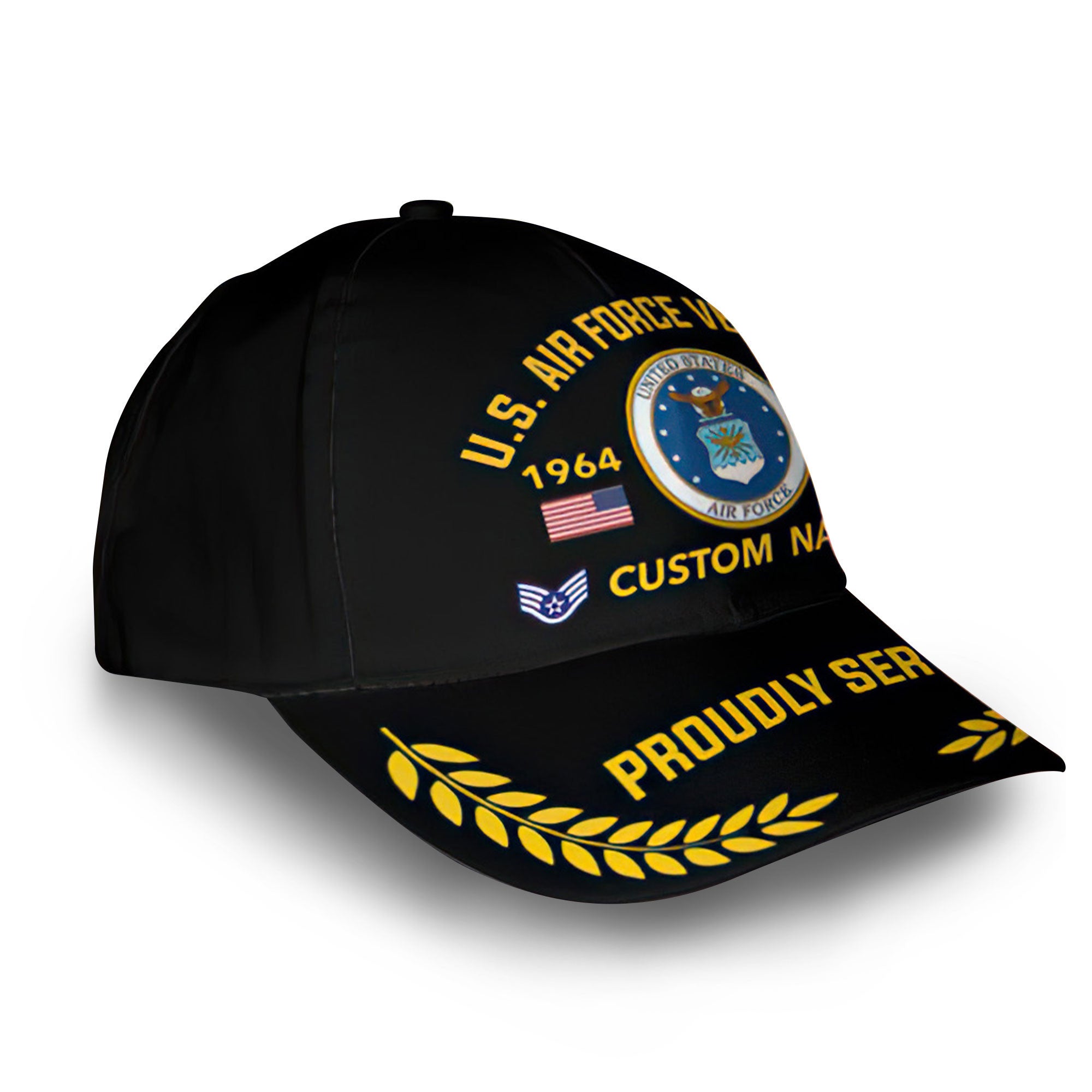 Premium Custom USAF Cap VPVC013109, Gifts For Air Force Veteran, Gifts For Dad, For Husband, Best Gifts On Father's Day, Armed Forces Day, Independence Day, Veterans Day.