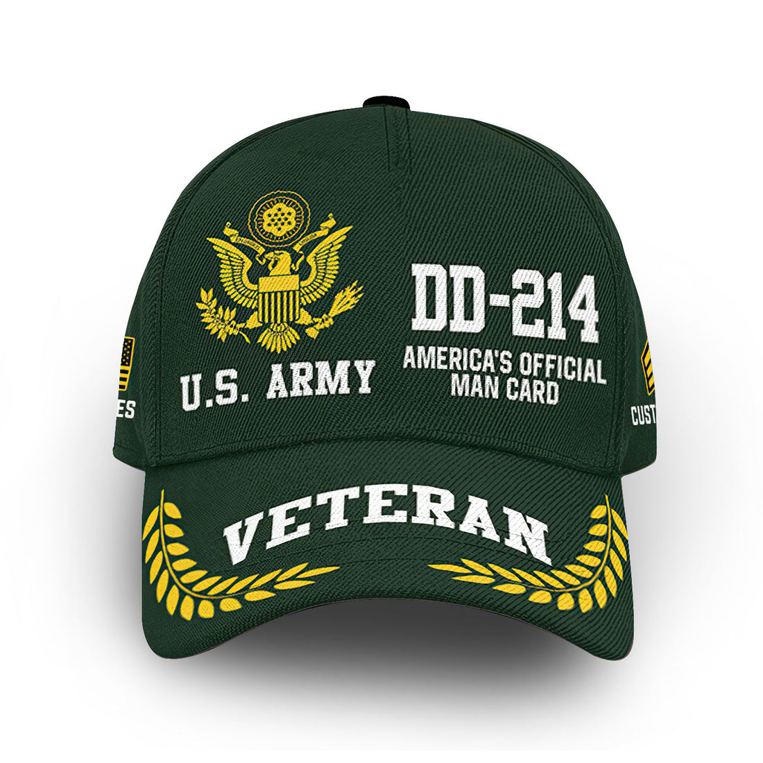Premium Custom US Army Cap VPVC013301, Gifts For Army Veteran, Gifts For Dad, For Husband, Best Gifts On Father's Day, Armed Forces Day, Independence Day, Veterans Day.
