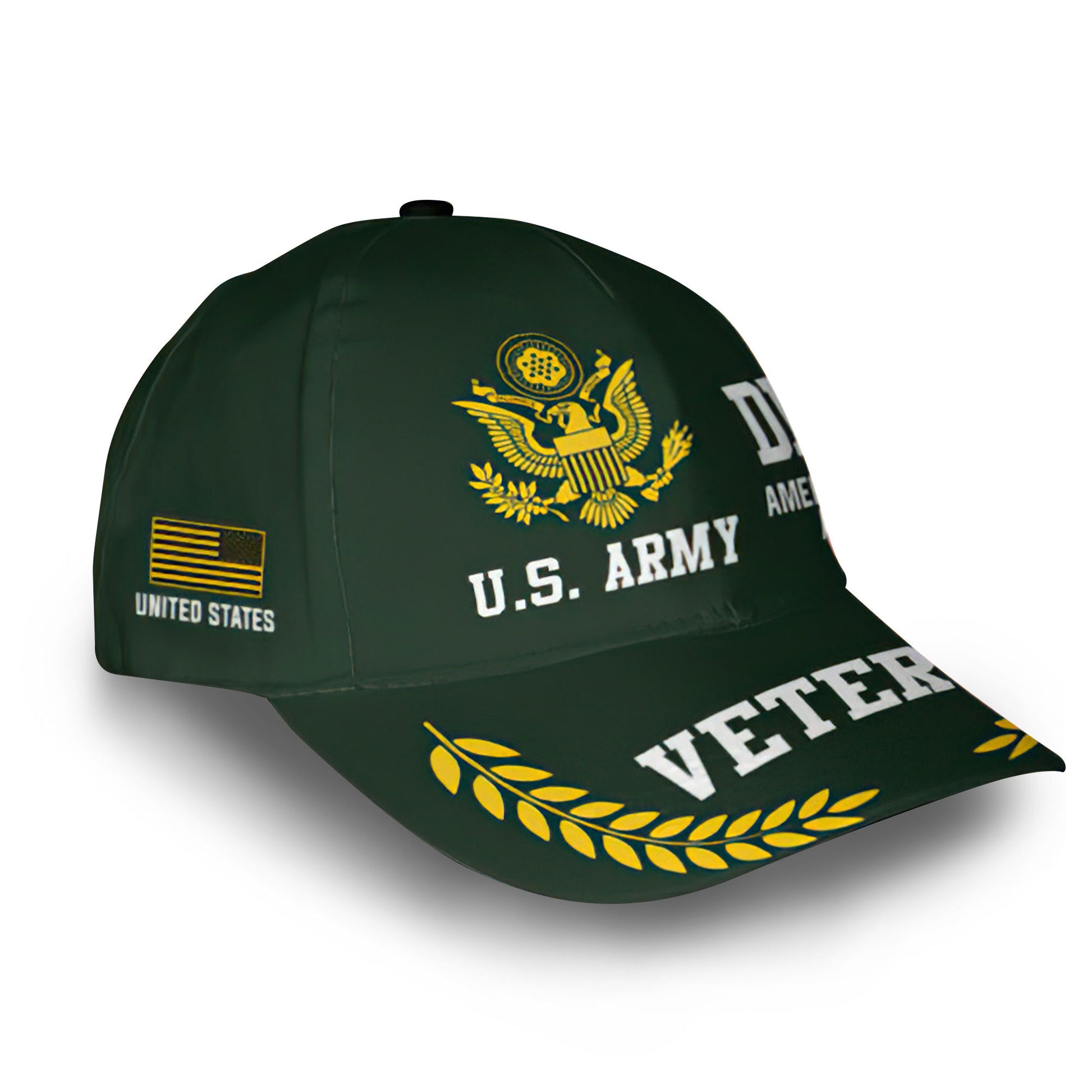 Premium Custom US Army Cap VPVC013301, Gifts For Army Veteran, Gifts For Dad, For Husband, Best Gifts On Father's Day, Armed Forces Day, Independence Day, Veterans Day.
