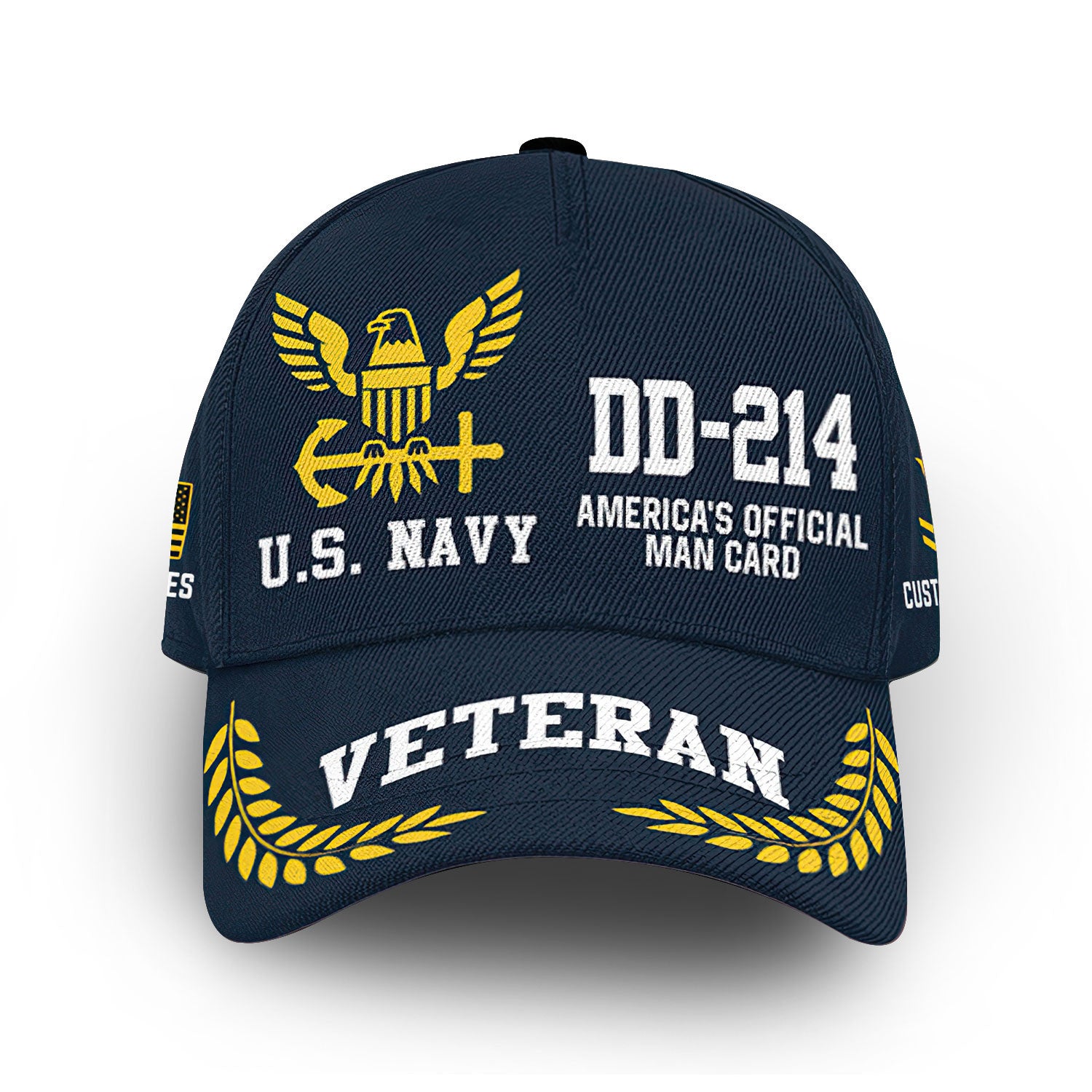 Premium Custom US Navy Cap VPVC013302, Gifts For Navy Veteran, Gifts For Dad, For Husband, Best Gifts On Father's Day, Armed Forces Day, Independence Day, Veterans Day.