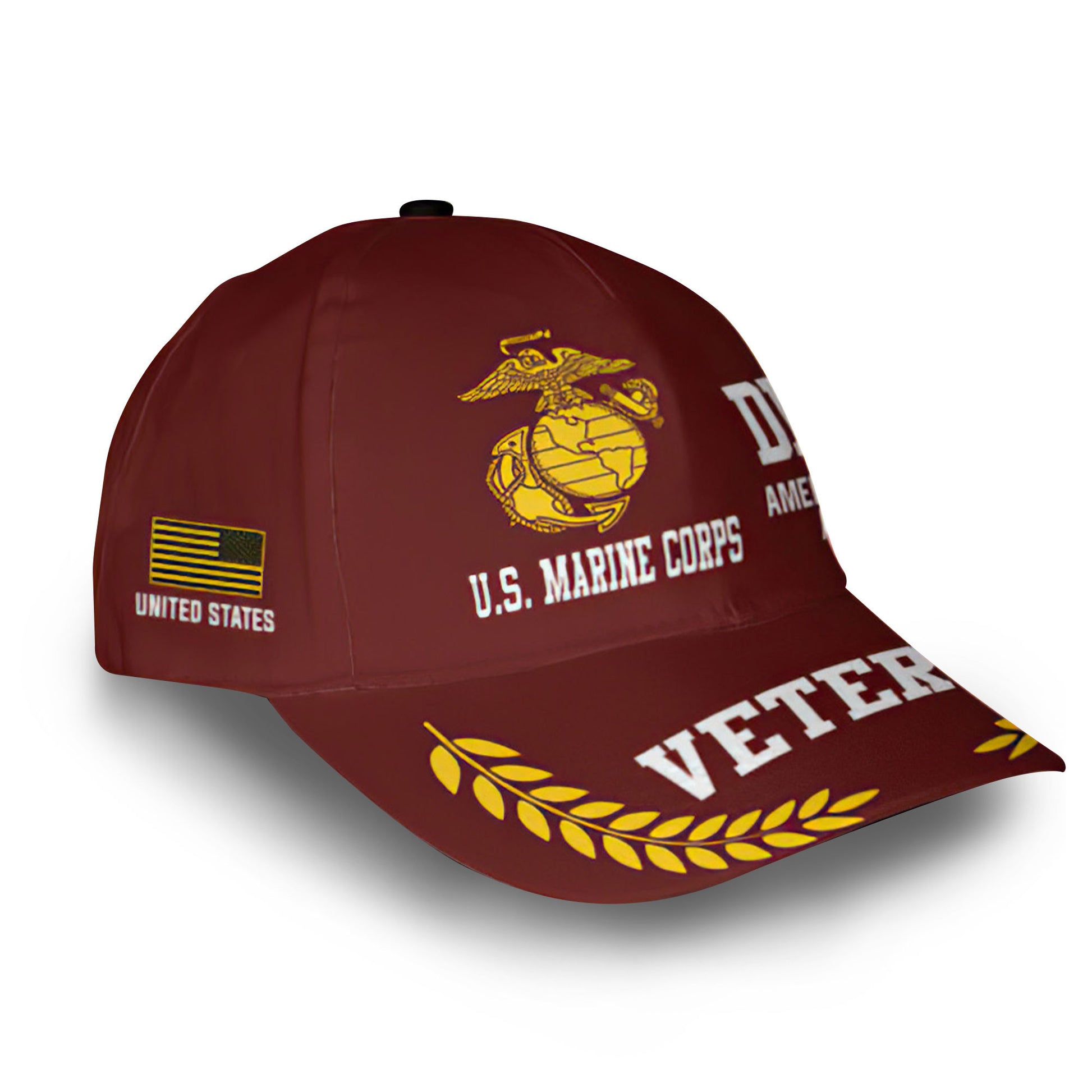 Premium Custom USMC Cap VPVC013303, Gifts For Marine Veteran, Gifts For Dad, For Husband, Best Gifts On Father's Day, Armed Forces Day, Independence Day, Veterans Day.