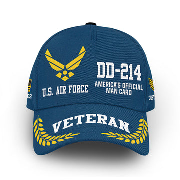 Premium Custom USAF Cap VPVC013304, Gifts For Air Force Veteran, Gifts For Dad, For Husband, Best Gifts On Father's Day, Armed Forces Day, Independence Day, Veterans Day.