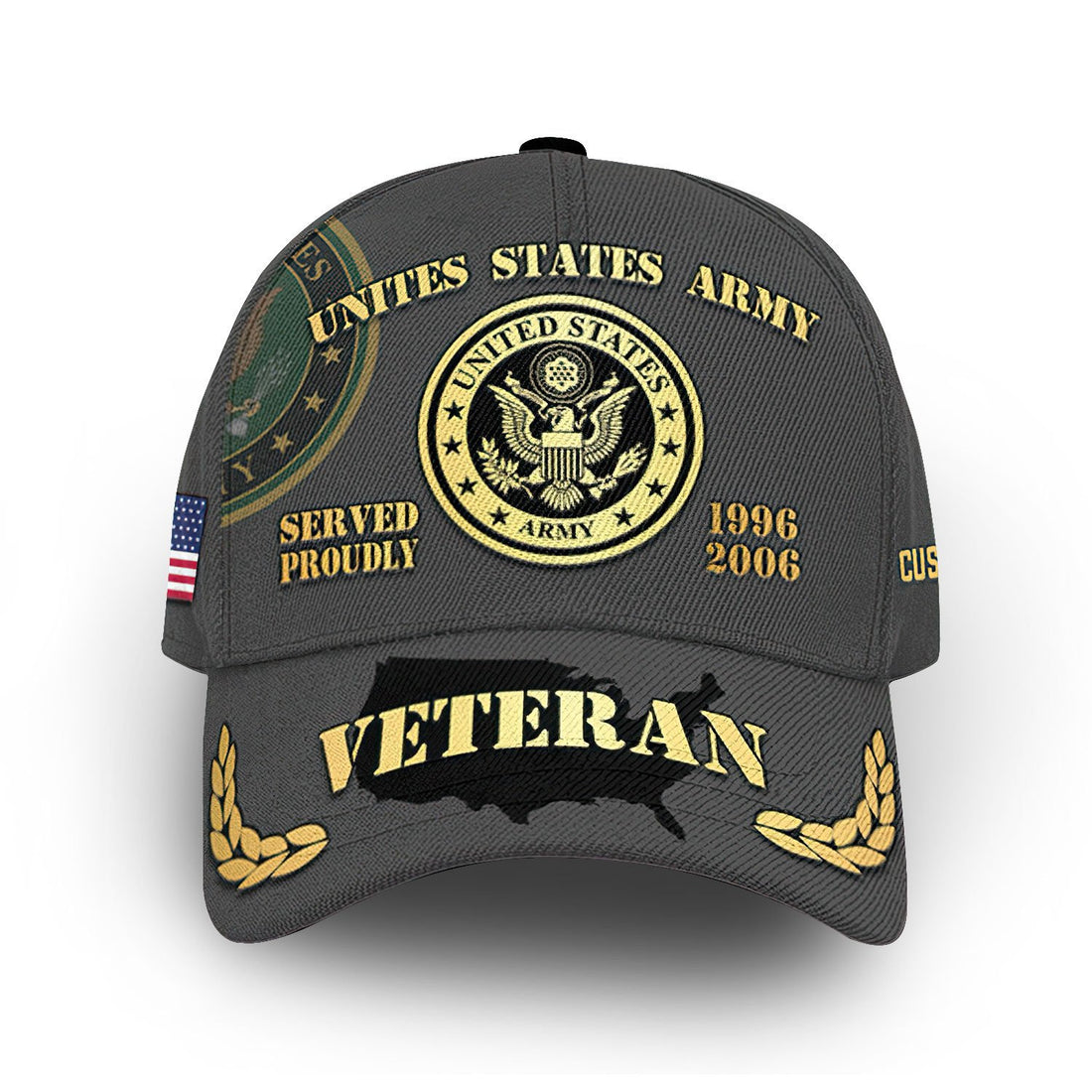 Unique Custom Name, Rank, Year, US Army Cap VPVC013306, Gifts For Army Veteran, Gifts For Dad, For Husband, Best Gifts On Father's Day, Independence Day, Veterans Day.