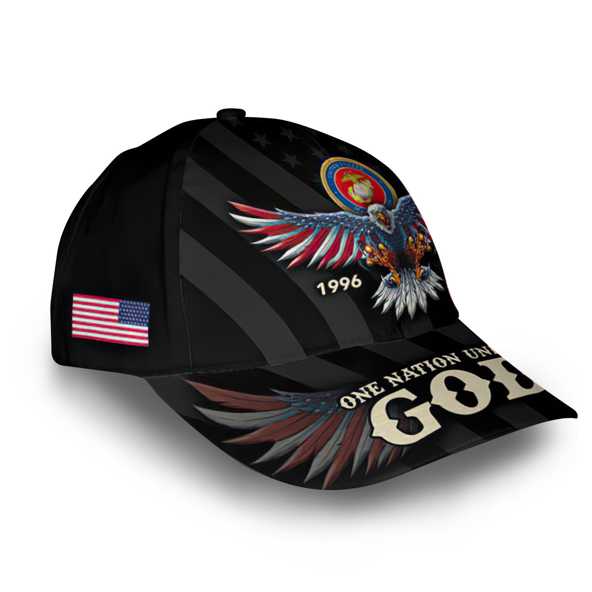 Unique Custom Name, Rank, Year, USMC Cap VPVC013403, Gifts For Marine Veteran, Gifts For Dad, For Husband, Best Gifts On Father's Day, Independence Day, Veterans Day.