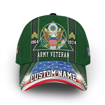 US Army Custom Cap VPVC013501, Gifts For Army Veteran, Best Gifts On Father's Day, Armed Forces Day, Independence Day, Veterans Day.