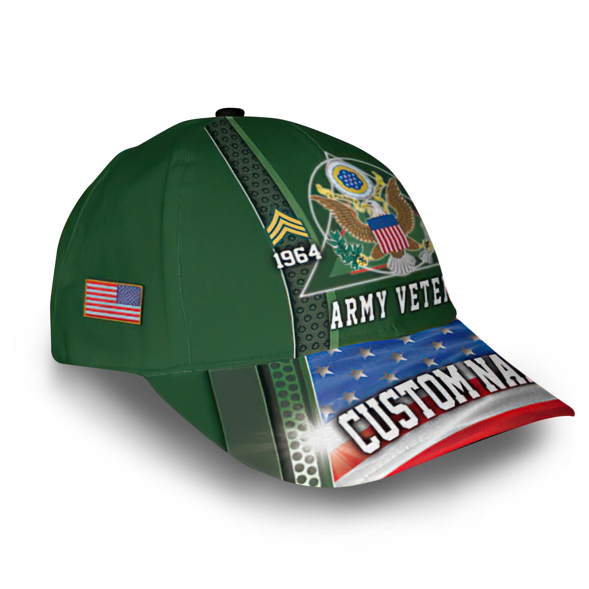 US Army Custom Cap VPVC013501, Gifts For Army Veteran, Best Gifts On Father's Day, Armed Forces Day, Independence Day, Veterans Day.