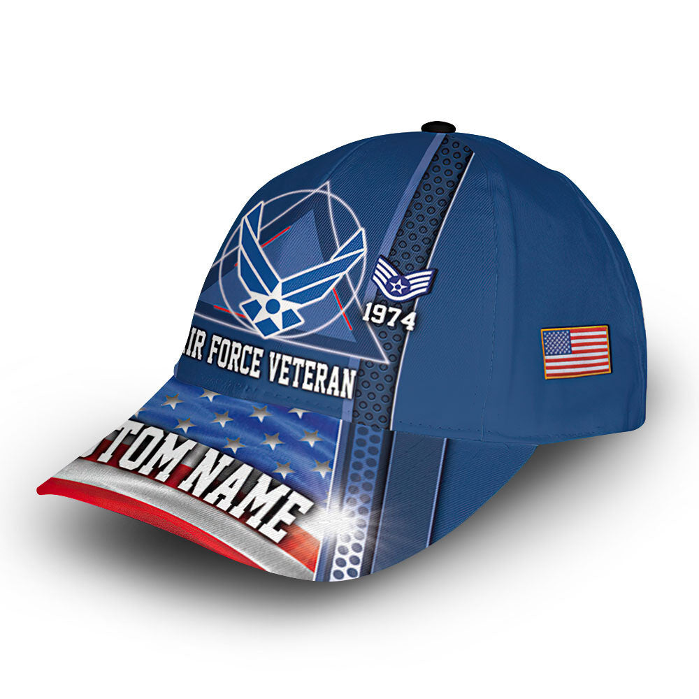 USAF Custom Cap VPVC013504, Gifts For Air Force Veteran, Best Gifts On Father's Day, Armed Forces Day, Independence Day, Veterans Day.
