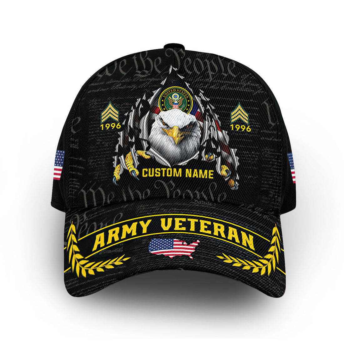 Premium Custom US Army Cap VPVC013506, Gifts For Army Veteran, Best Gifts On Father's Day, Armed Forces Day, Independence Day, Veterans Day.