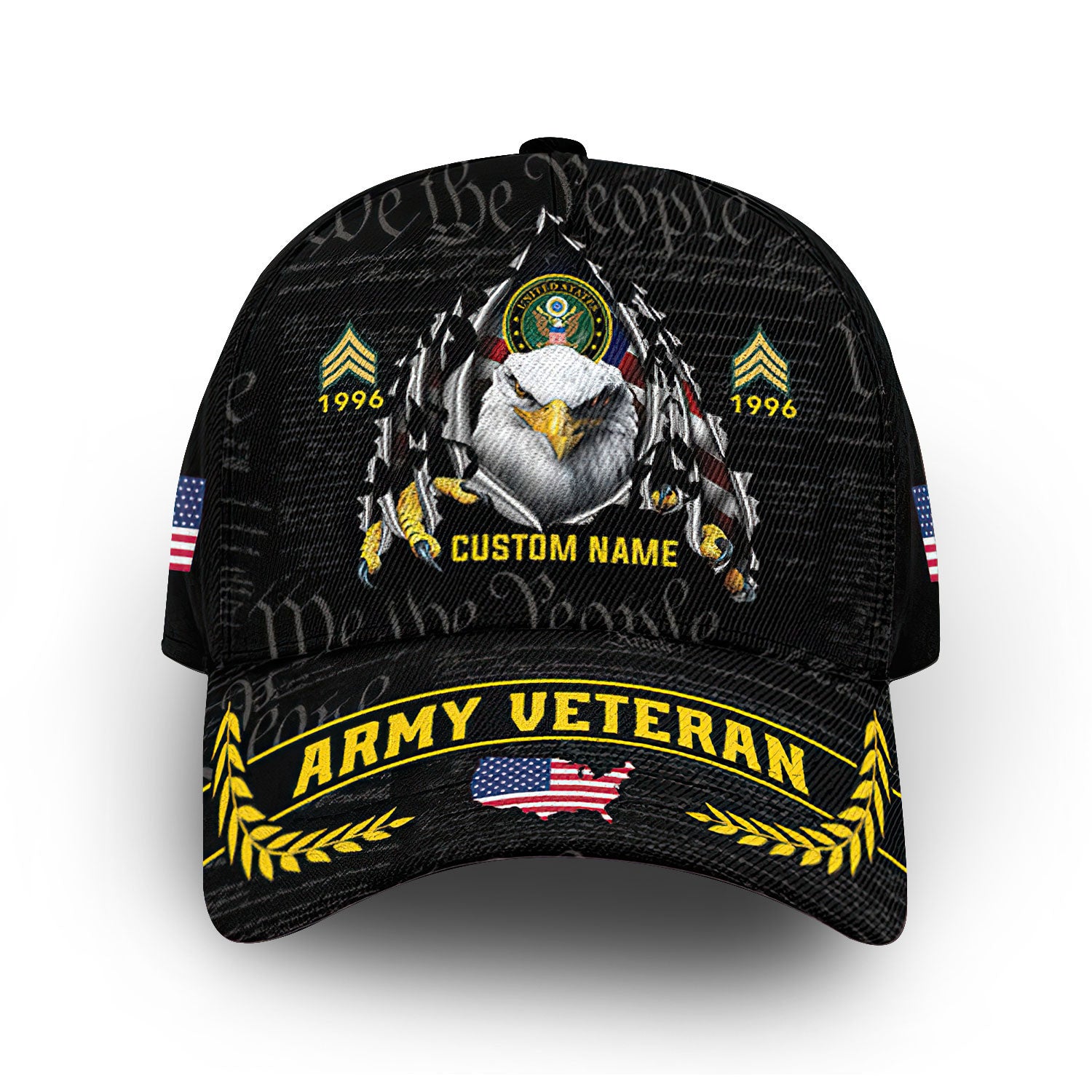 Premium Custom US Army Cap VPVC013506, Gifts For Army Veteran, Best Gifts On Father's Day, Armed Forces Day, Independence Day, Veterans Day.