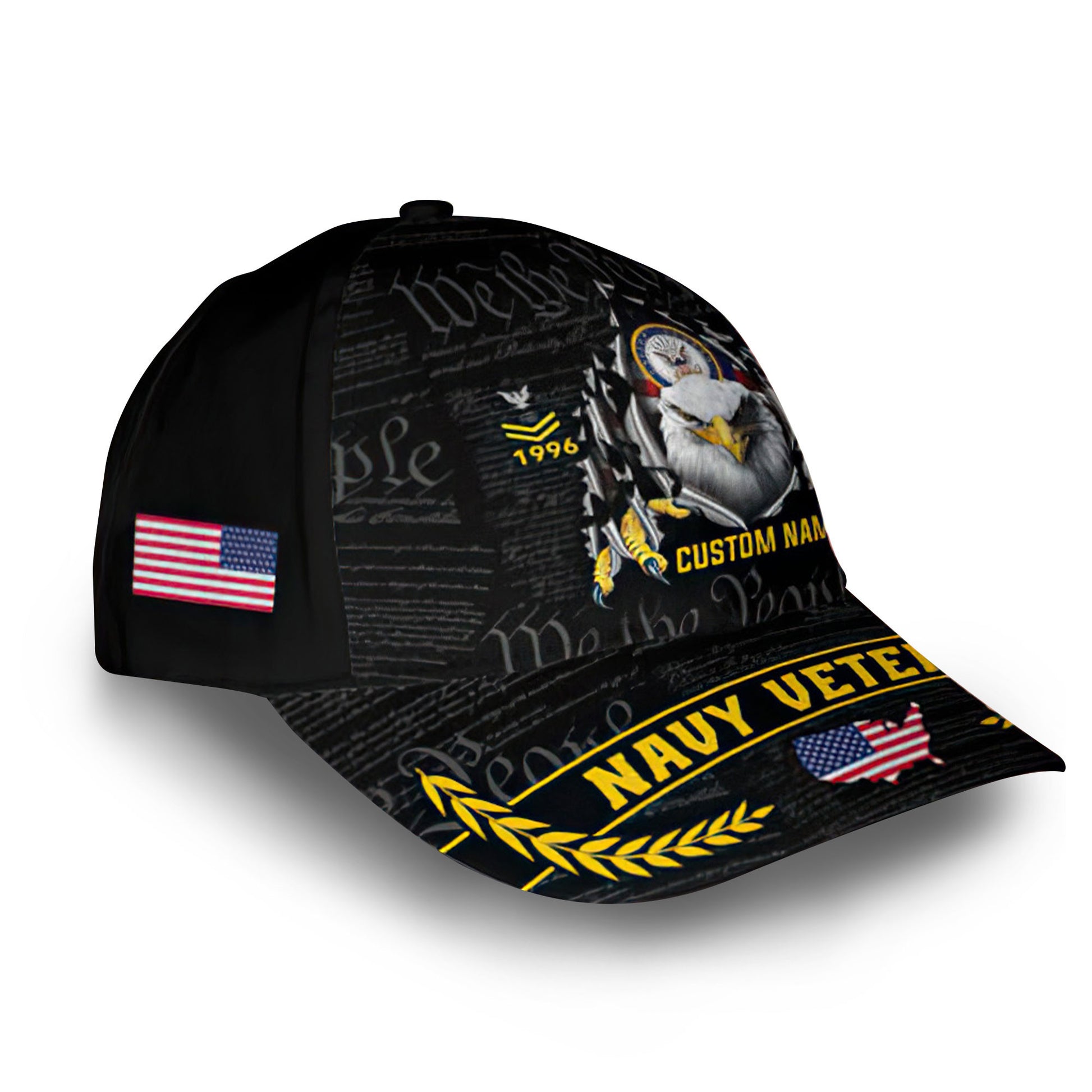 Premium Custom US Navy Cap VPVC013507, Gifts For Navy Veteran, Best Gifts On Father's Day, Armed Forces Day, Independence Day, Veterans Day.