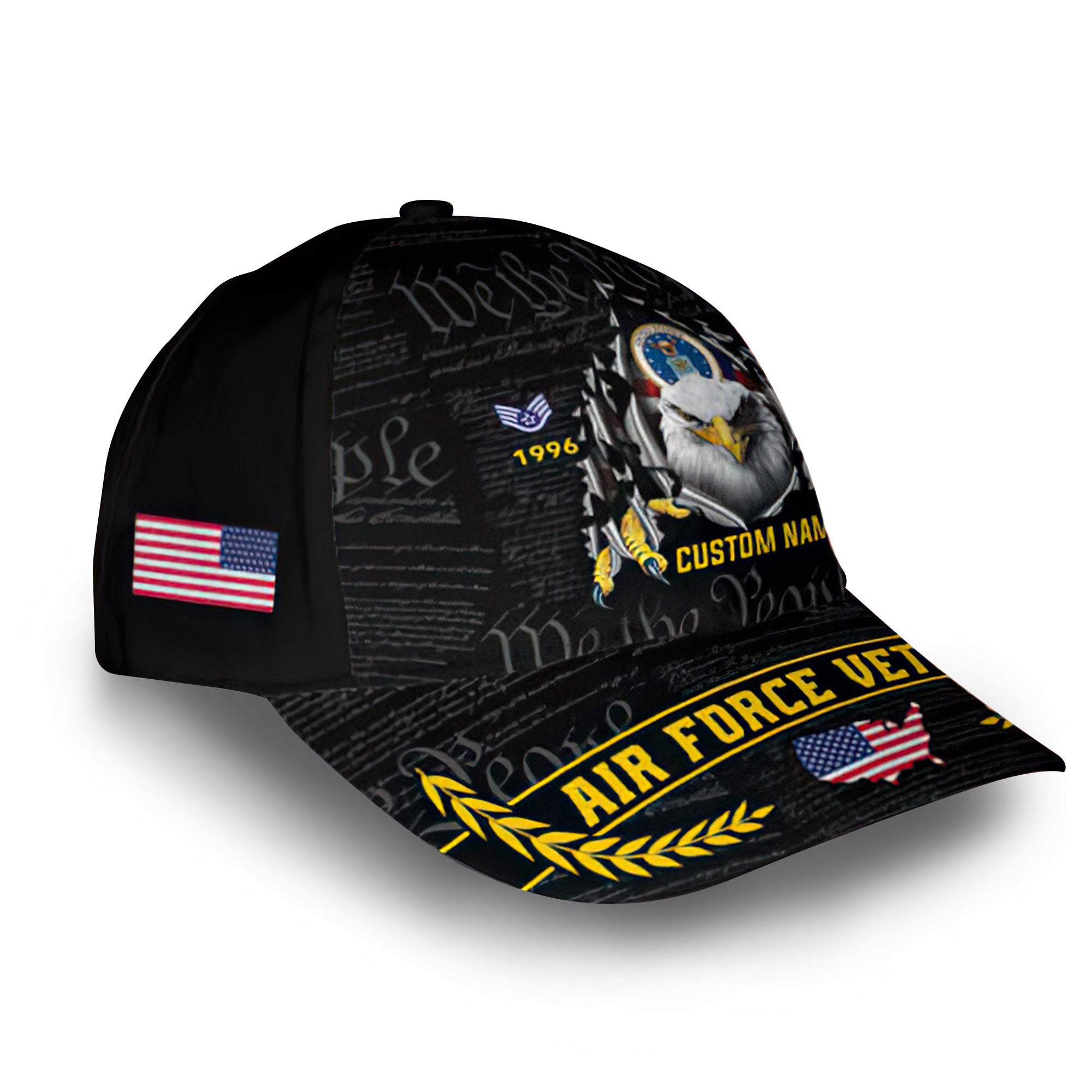 Premium Custom USAF Cap VPVC013509, Gifts For Air Force Veteran, Best Gifts On Father's Day, Armed Forces Day, Independence Day, Veterans Day.