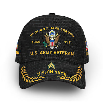 Premium Custom US Army Cap VPVC013601, Gifts For Army Veteran, Best Gifts On Father's Day, Armed Forces Day, Independence Day, Veterans Day.