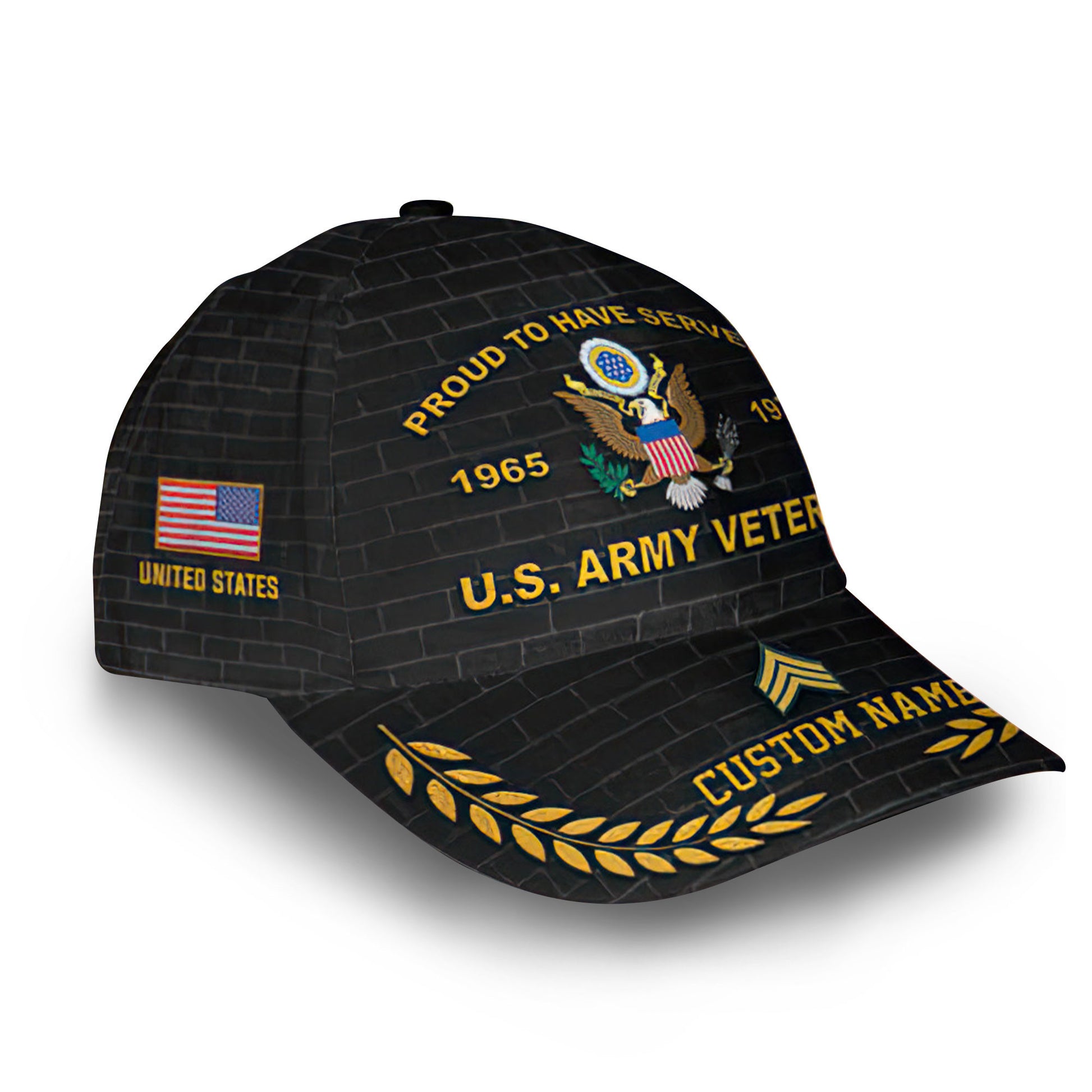 Premium Custom US Army Cap VPVC013601, Gifts For Army Veteran, Best Gifts On Father's Day, Armed Forces Day, Independence Day, Veterans Day.