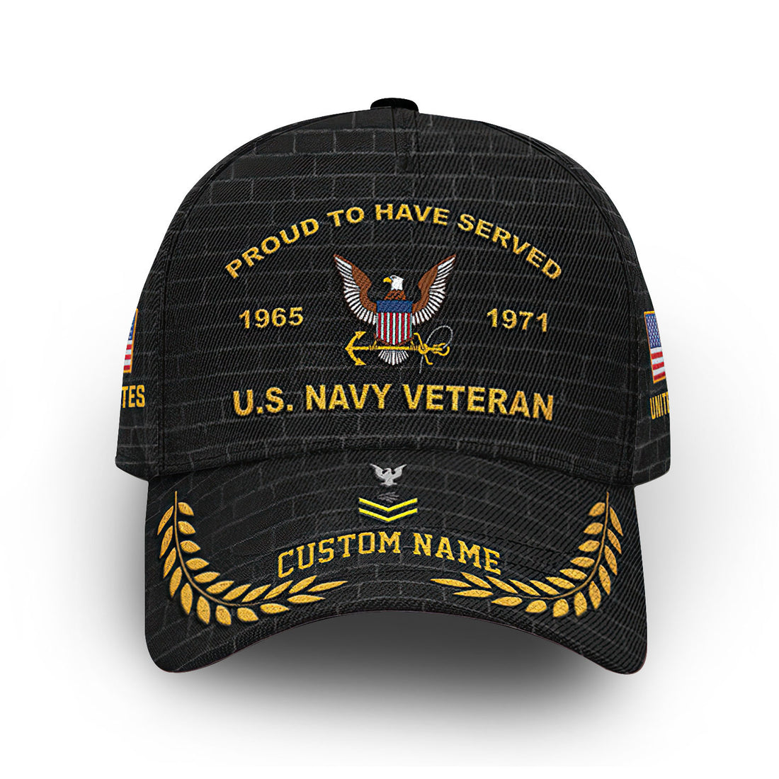 Premium Custom US Navy Cap VPVC013602, Gifts For Navy Veteran, Best Gifts On Father's Day, Armed Forces Day, Independence Day, Veterans Day.