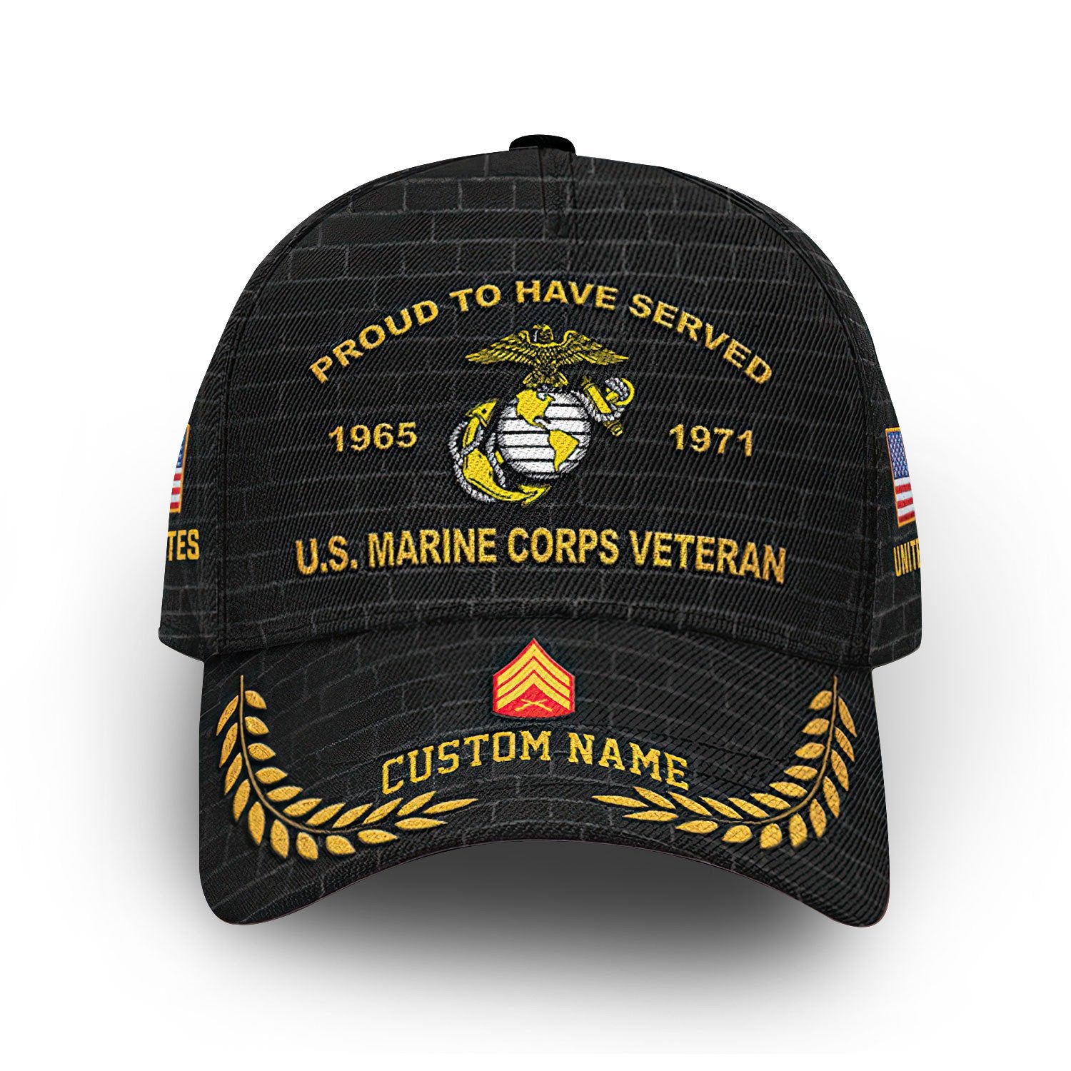 Premium Custom USMC Cap VPVC013603, Gifts For Marine Veteran, Best Gifts On Father's Day, Armed Forces Day, Independence Day, Veterans Day.