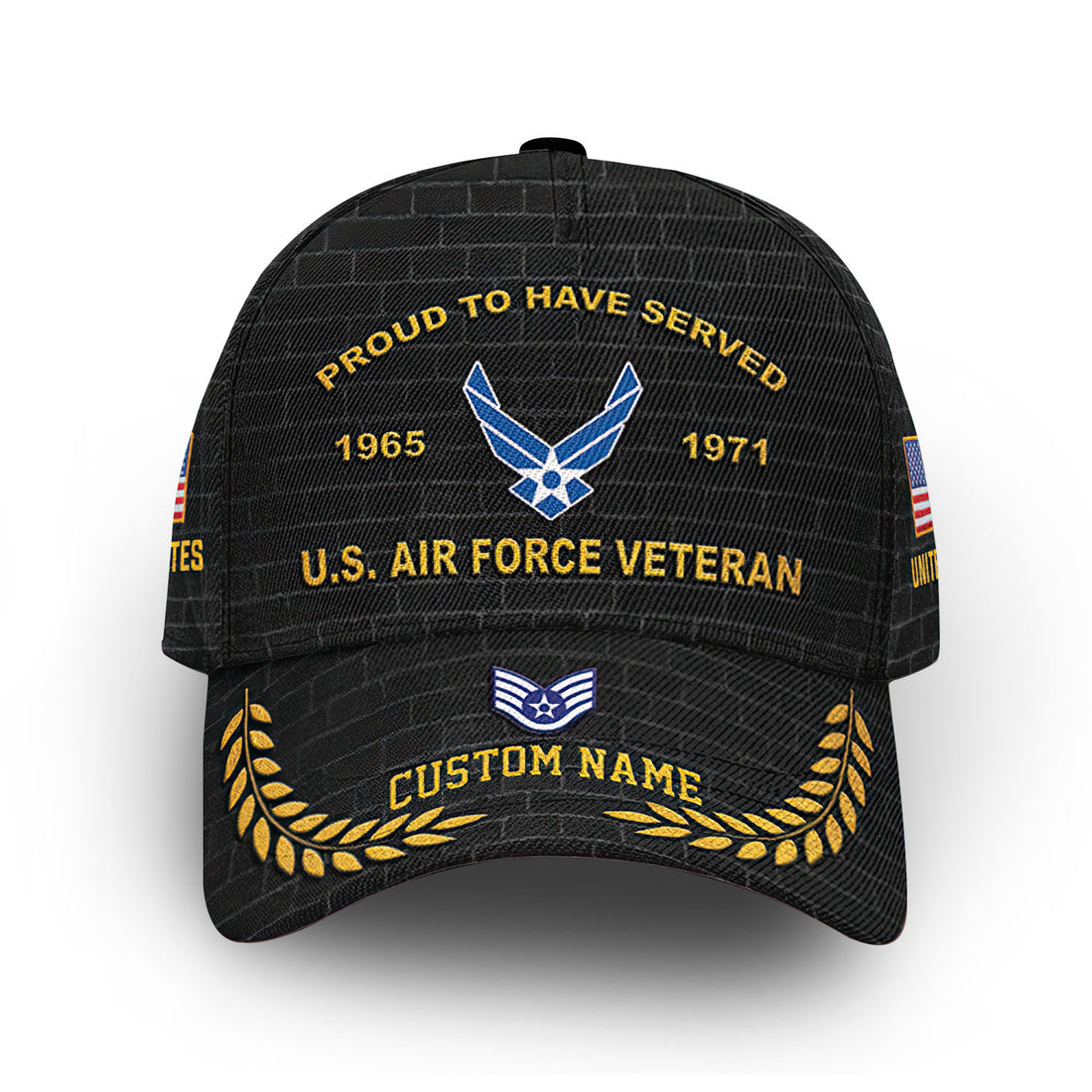 Premium Custom USAF Cap VPVC013604, Gifts For Air Force Veteran, Best Gifts On Father's Day, Armed Forces Day, Independence Day, Veterans Day.