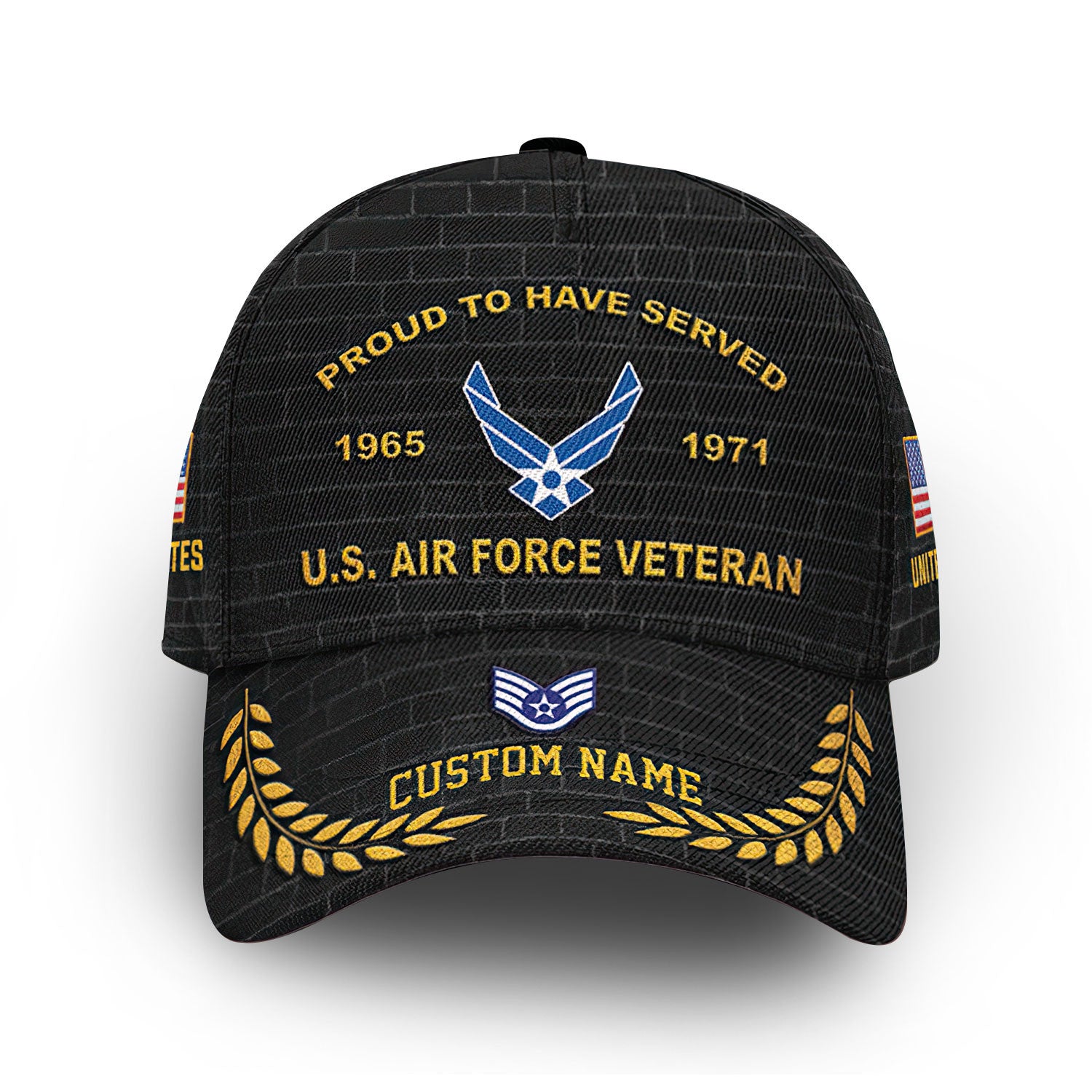 Premium Custom USAF Cap VPVC013604, Gifts For Air Force Veteran, Best Gifts On Father's Day, Armed Forces Day, Independence Day, Veterans Day.