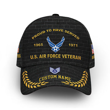 Premium Custom USAF Cap VPVC013604, Gifts For Air Force Veteran, Best Gifts On Father's Day, Armed Forces Day, Independence Day, Veterans Day.