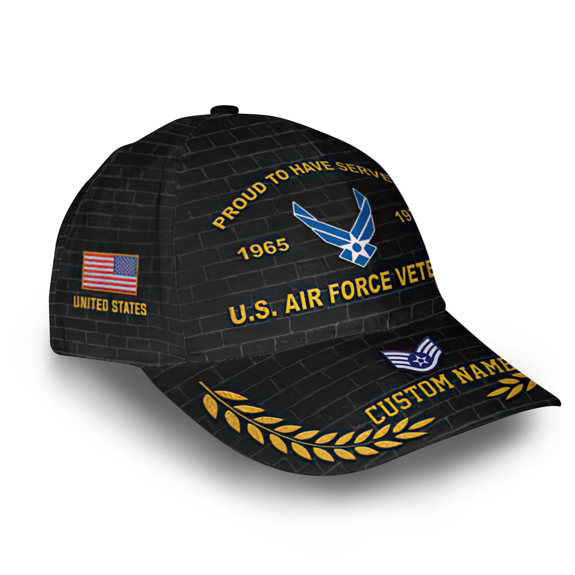 Premium Custom USAF Cap VPVC013604, Gifts For Air Force Veteran, Best Gifts On Father's Day, Armed Forces Day, Independence Day, Veterans Day.