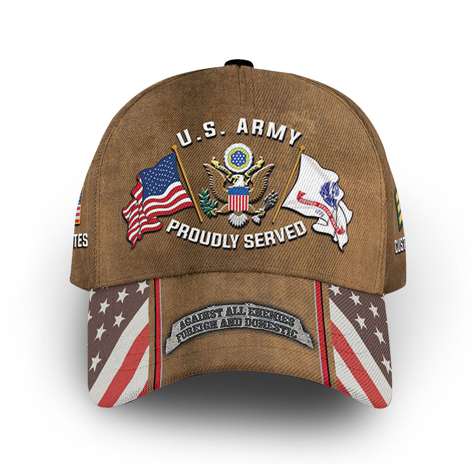 Premium Custom US Army Cap VPVC013606, Gifts For Army Veteran, Gifts For Dad, For Husband, Best Gifts On Father's Day, Armed Forces Day, Independence Day, Veterans Day.