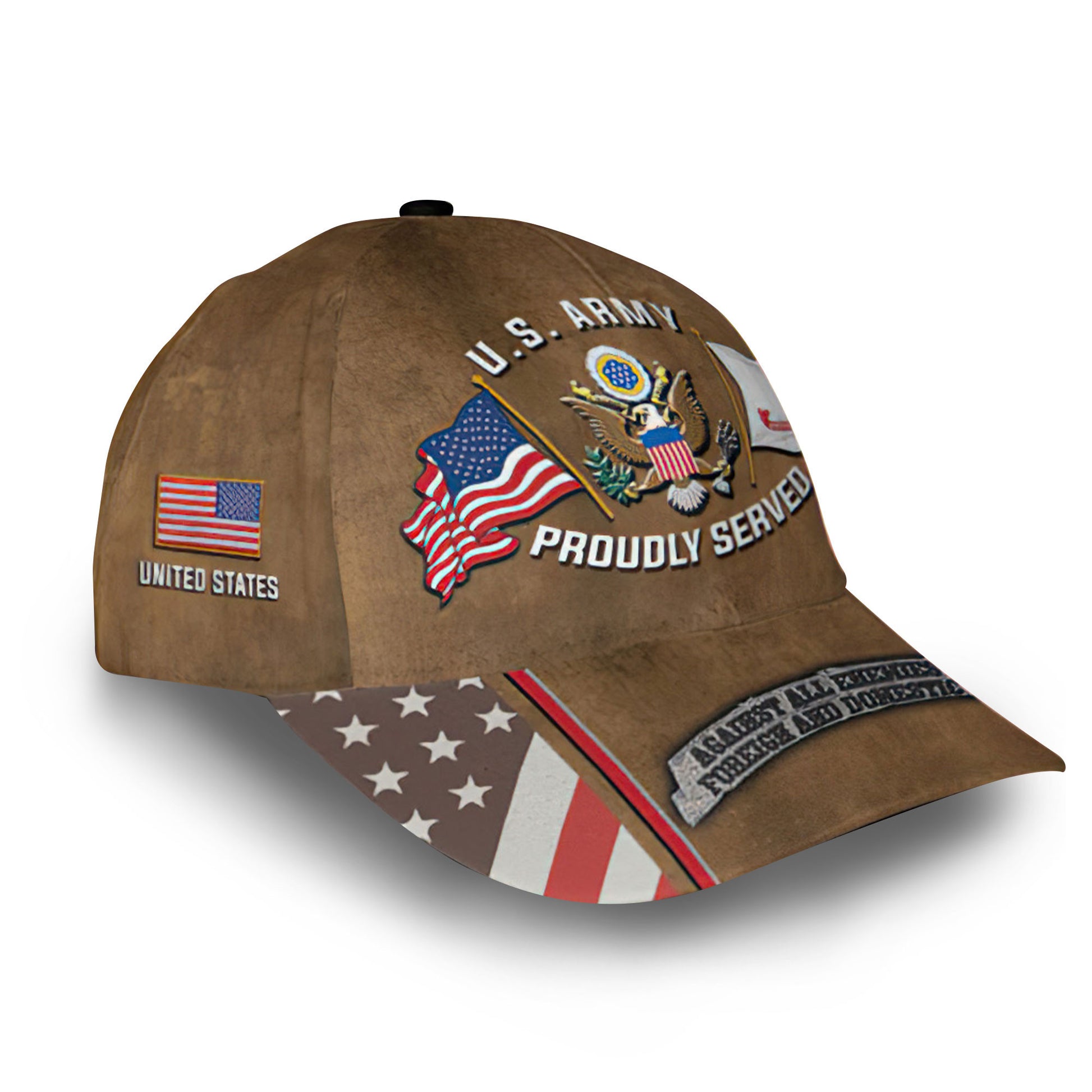 Premium Custom US Army Cap VPVC013606, Gifts For Army Veteran, Gifts For Dad, For Husband, Best Gifts On Father's Day, Armed Forces Day, Independence Day, Veterans Day.