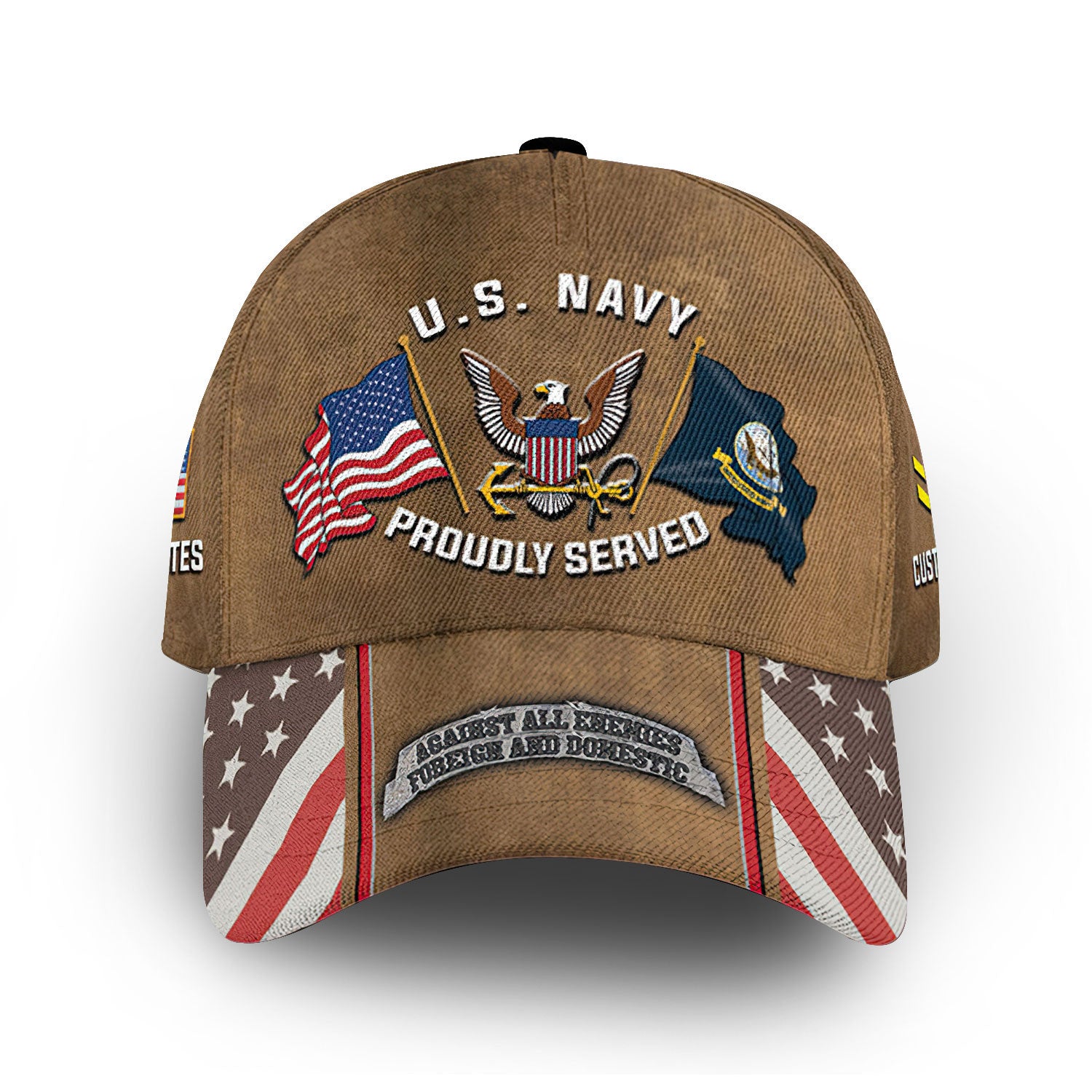 Premium Custom US Navy Cap VPVC013607, Gifts For Navy Veteran, Gifts For Dad, For Husband, Best Gifts On Father's Day, Armed Forces Day, Independence Day, Veterans Day.